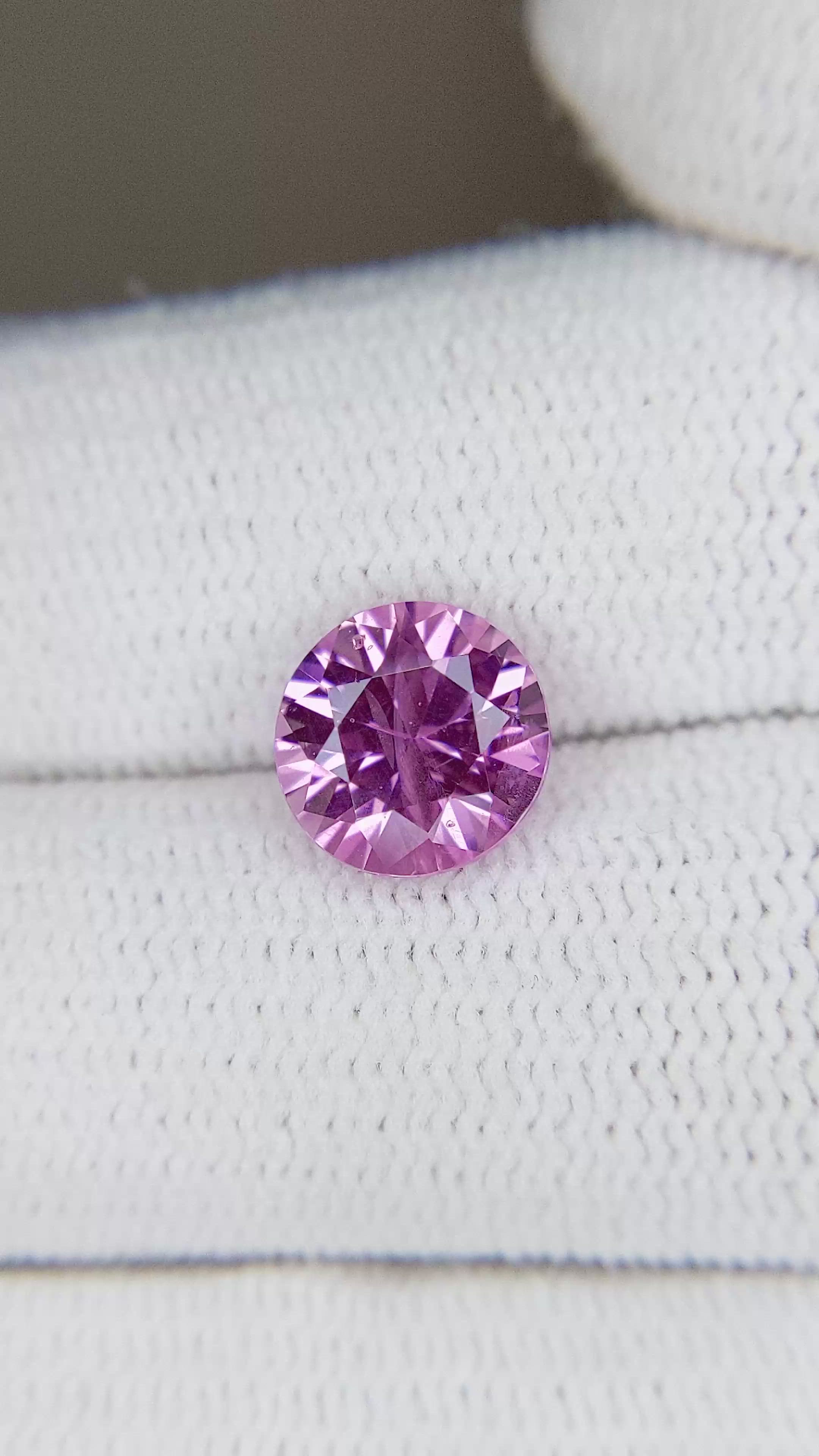 1.93 Ct. Pink Sapphire from Ceylon (Sri Lanka) Size Video