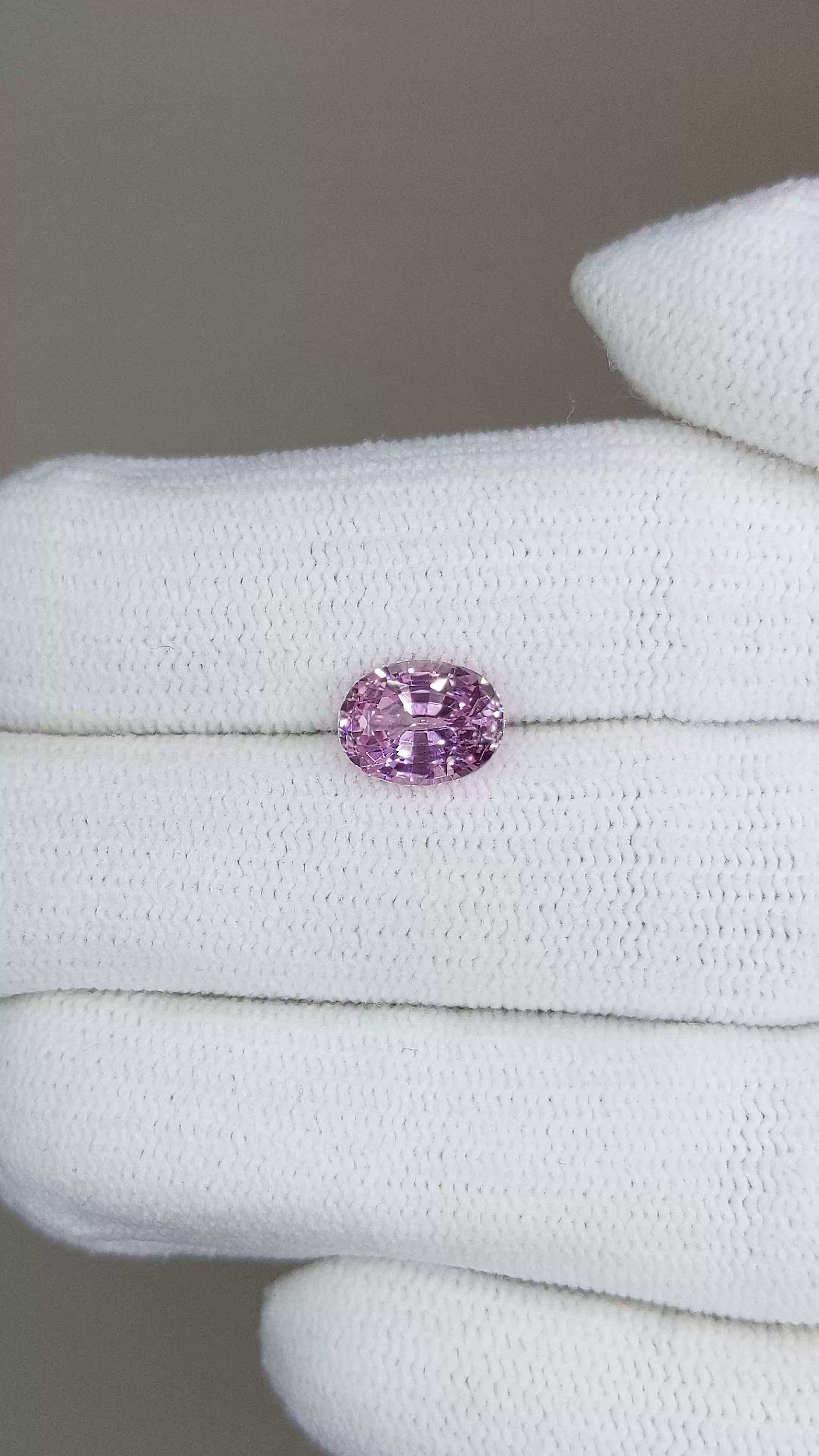 1.75 Ct. Pink Sapphire from Ceylon (Sri Lanka) Size Video