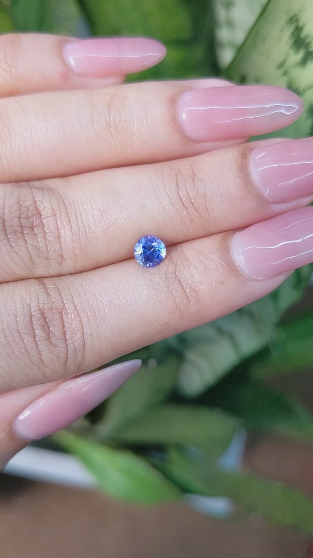 0.63 Ct. Blue Sapphire from Ceylon (Sri Lanka) Size Video