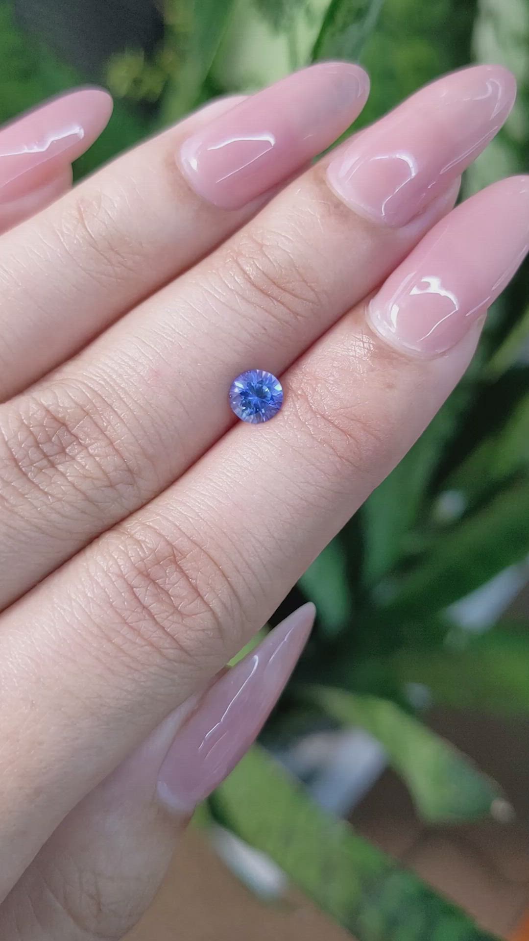 0.63 Ct. Blue Sapphire from Ceylon (Sri Lanka) Size Video