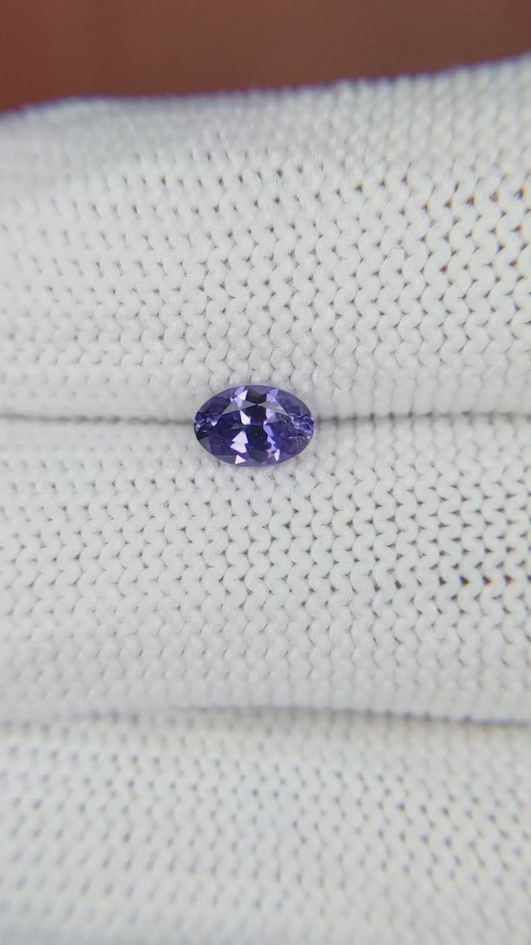 0.54 Ct. Color Change Sapphire from Ceylon (Sri Lanka) Size Video