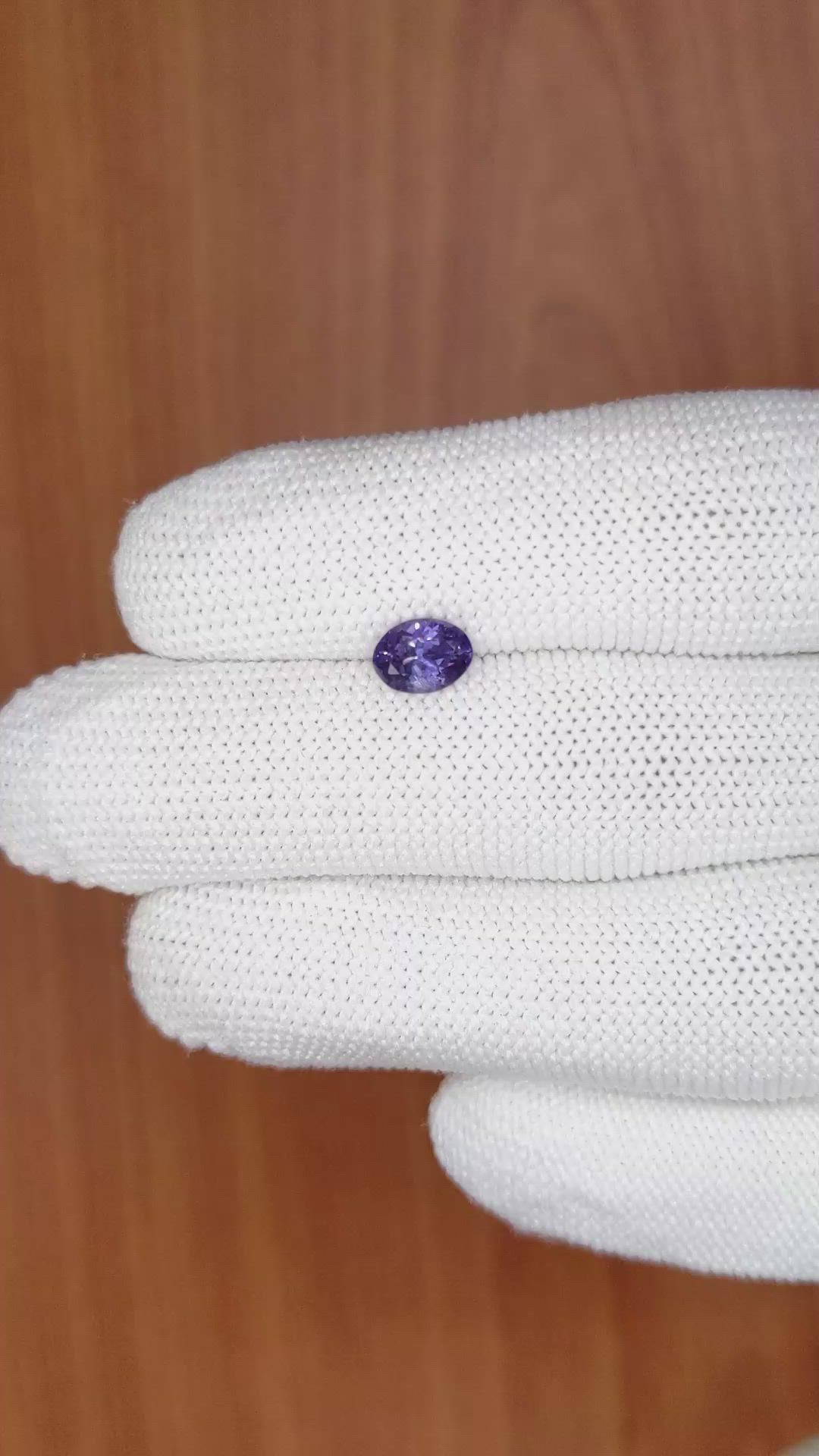0.97 Ct. Color Change Sapphire from Ceylon (Sri Lanka) Size Video