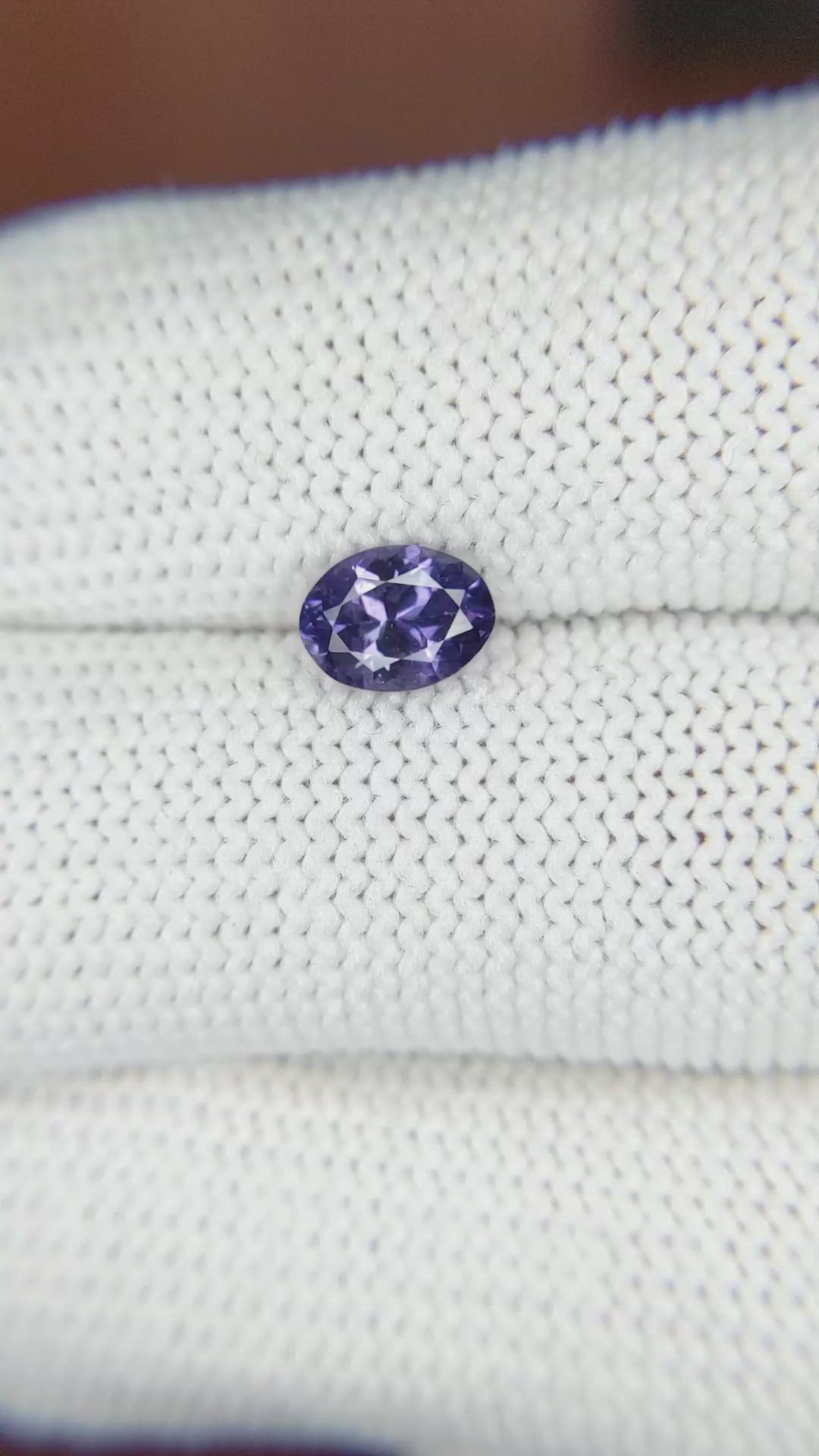 0.97 Ct. Color Change Sapphire from Ceylon (Sri Lanka) Size Video