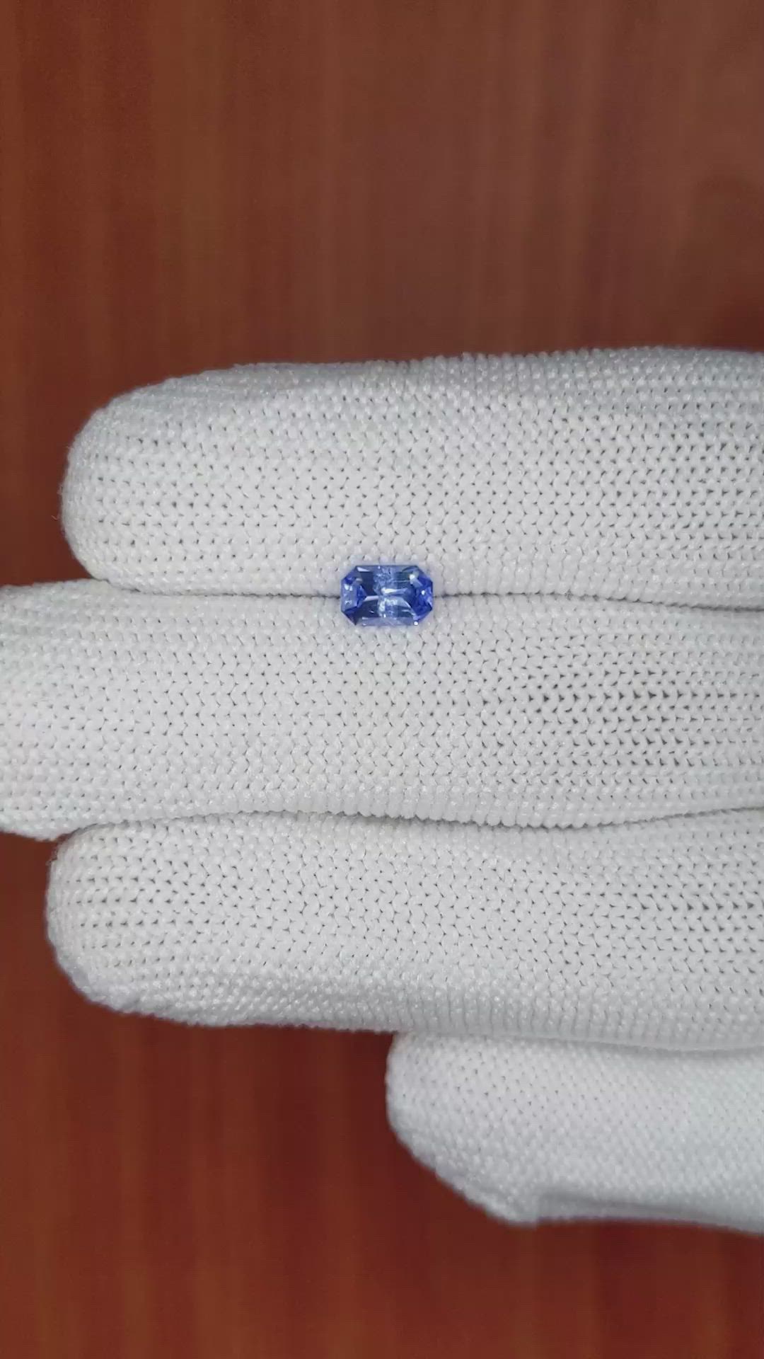 0.63 Ct. Blue Sapphire from Ceylon (Sri Lanka) Size Video