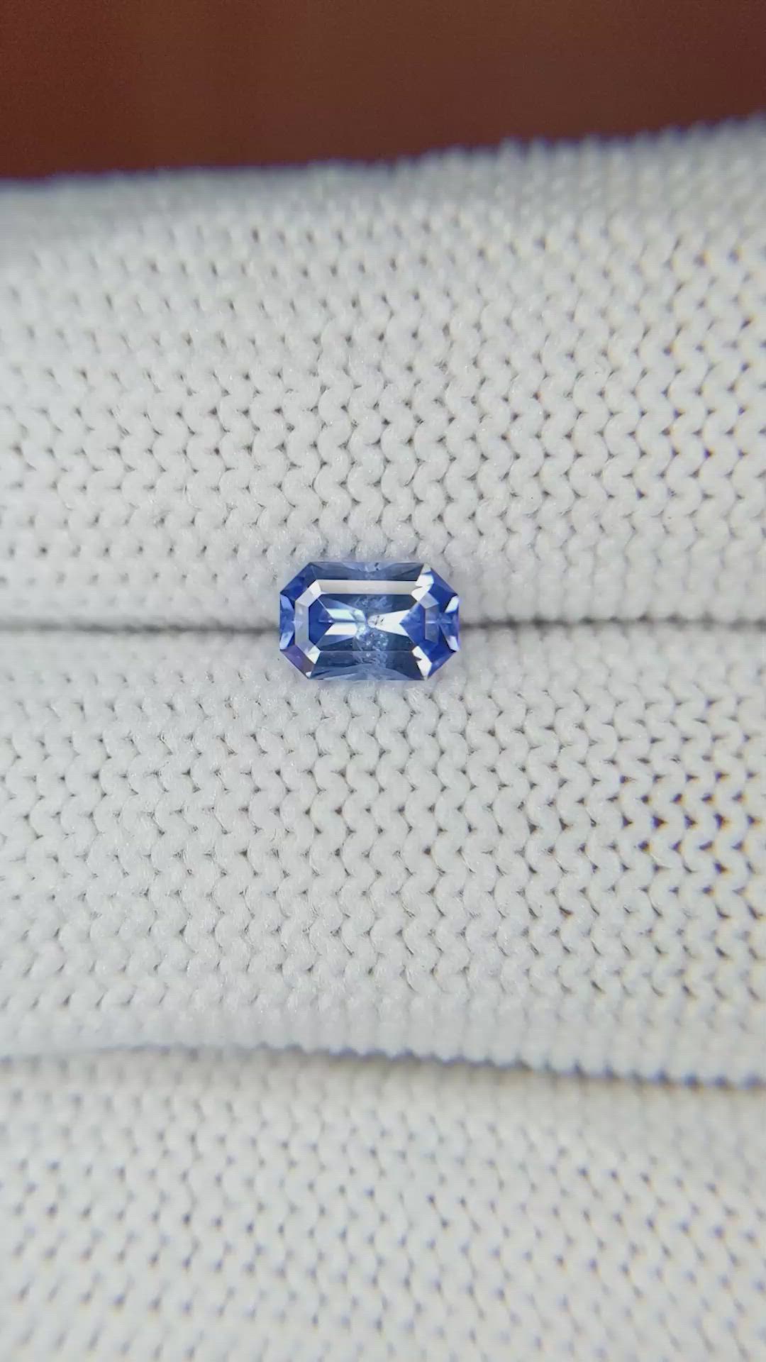 0.63 Ct. Blue Sapphire from Ceylon (Sri Lanka) Size Video