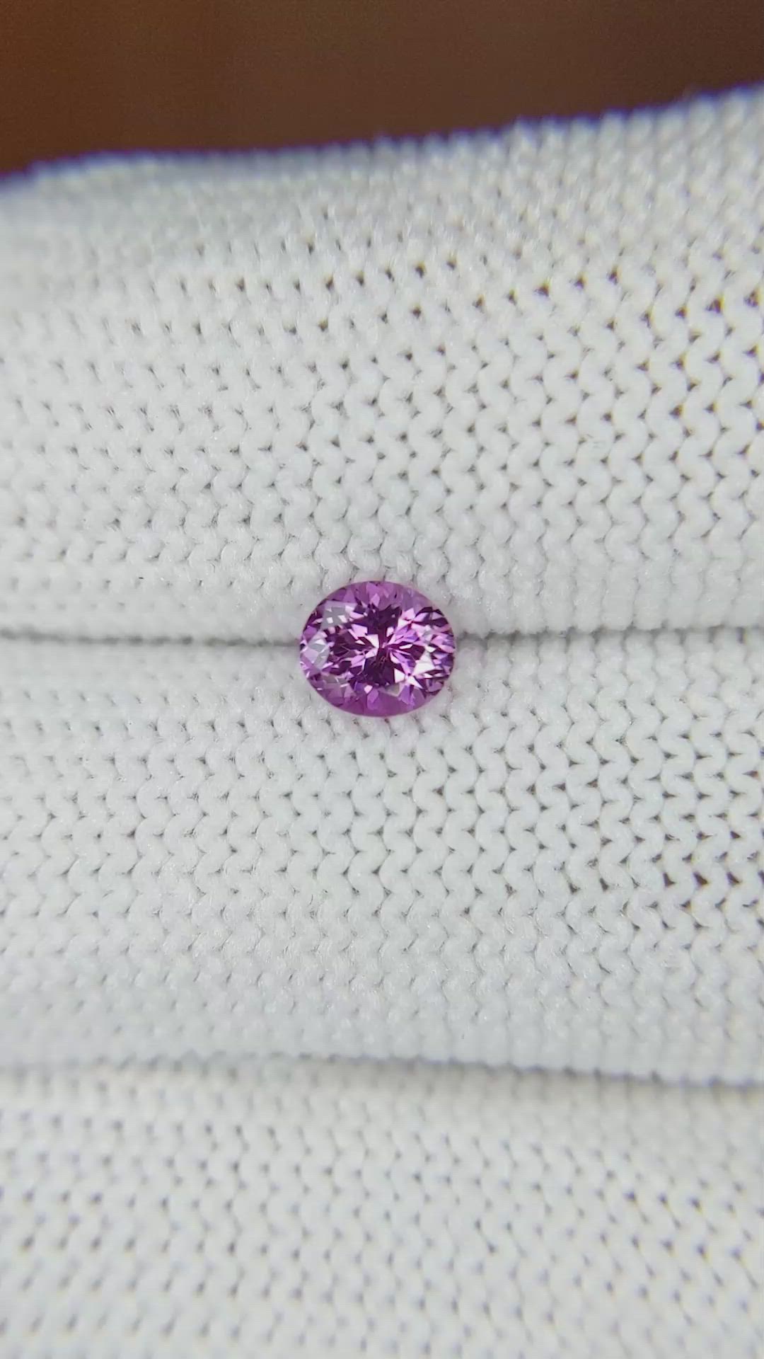 0.57 Ct. Purple Sapphire from Ceylon (Sri Lanka) Size Video