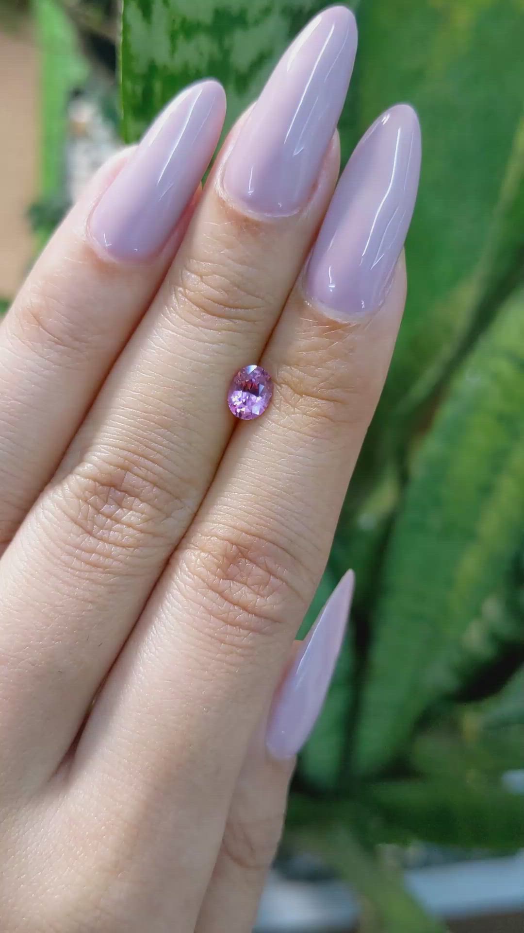 0.74 Ct. Pink Sapphire from Ceylon (Sri Lanka) Size Video