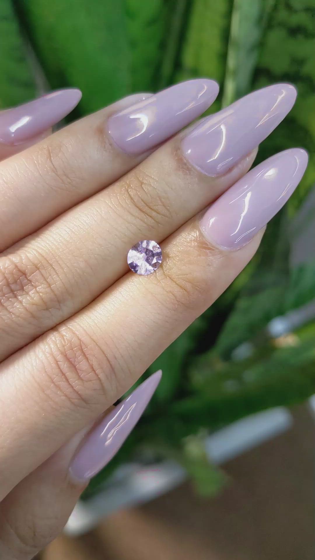 0.73 Ct. Pink Sapphire from Ceylon (Sri Lanka) Size Video