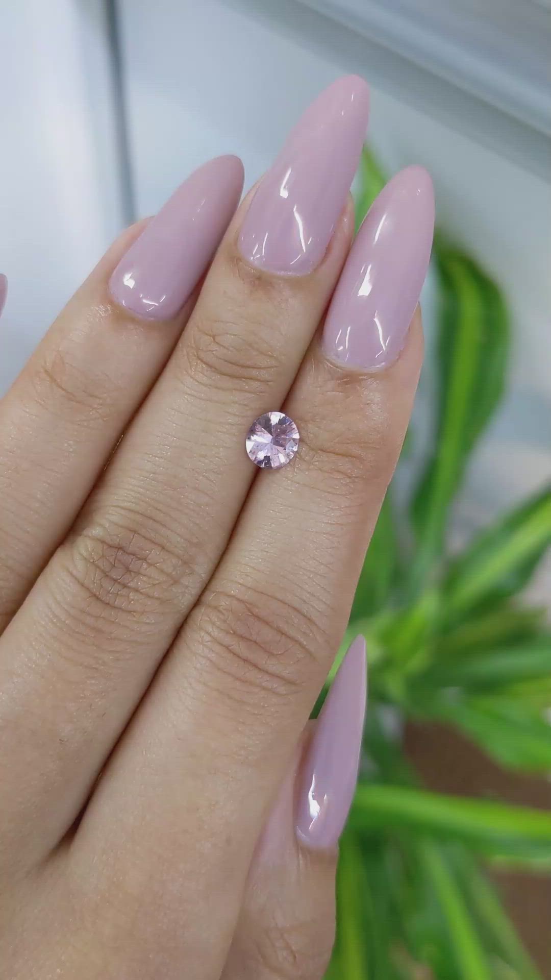 0.73 Ct. Pink Sapphire from Ceylon (Sri Lanka) Size Video