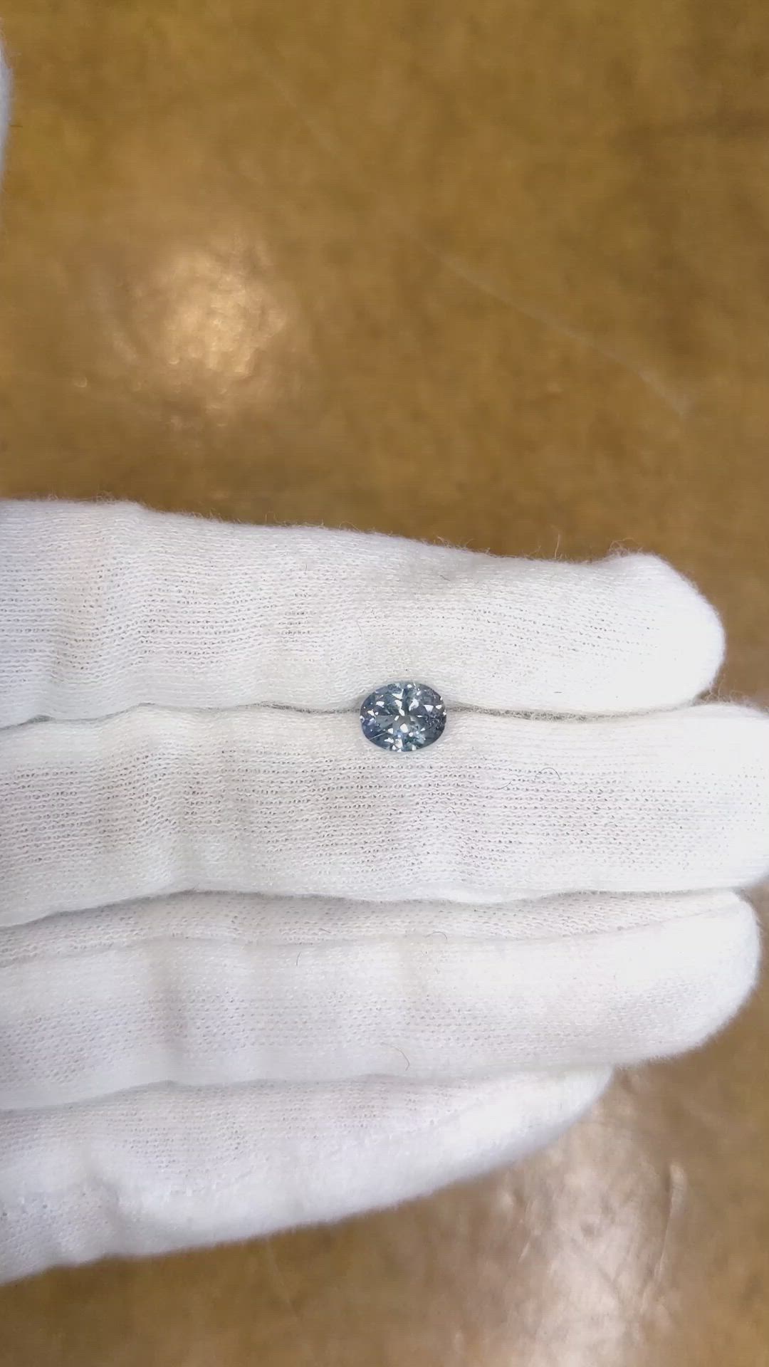 1.15 Ct. Bluish Green Sapphire from Montana Size Video