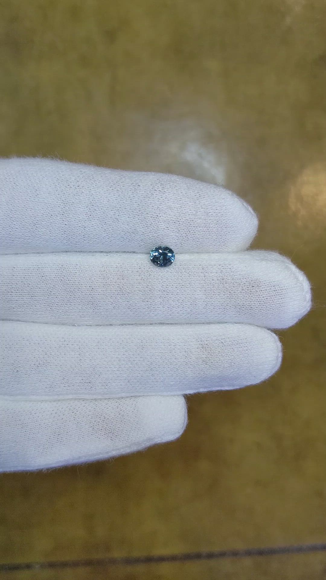 0.72 Ct. Greenish Blue Sapphire from Montana Size Video