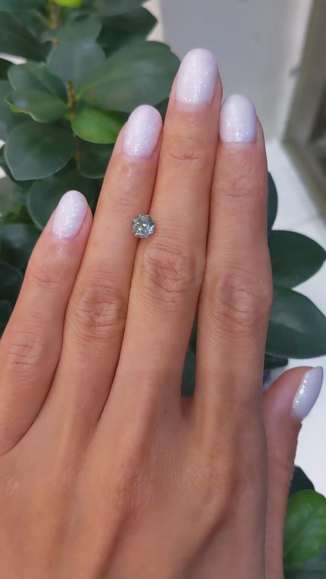 1.13 Ct. Green Sapphire from Montana Size Video