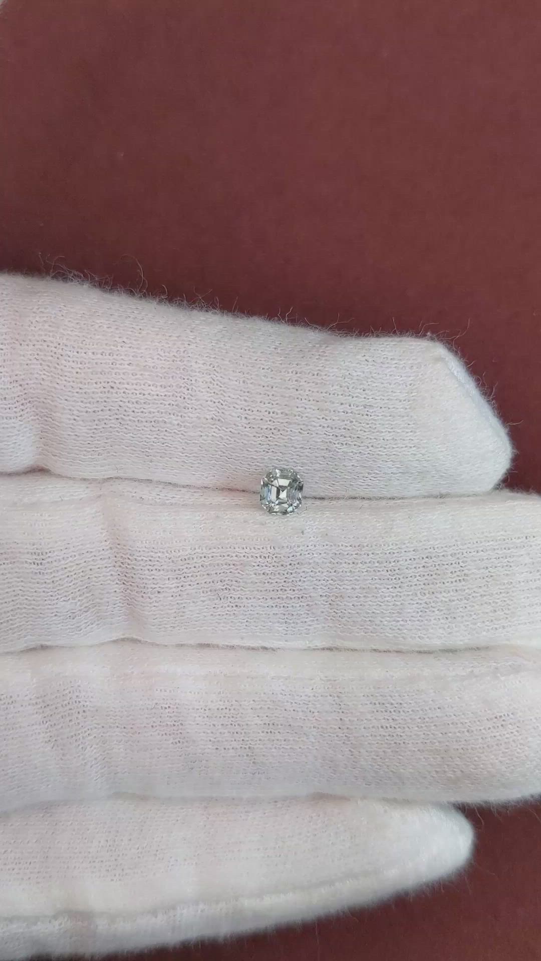 0.53 Ct. Bluish Grey Sapphire from Montana Size Video