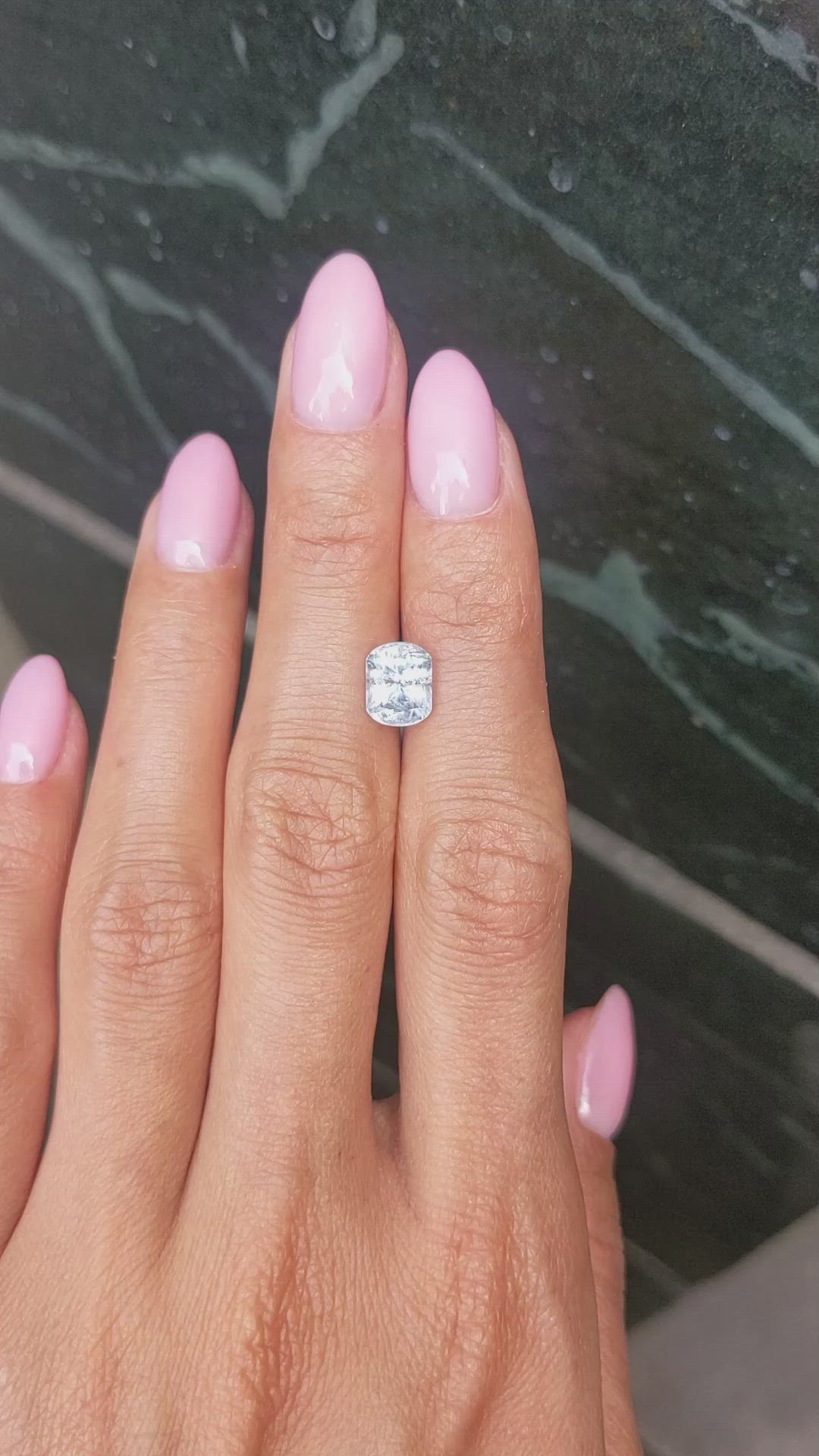 2.66 Ct. Grey Sapphire from Montana Size Video