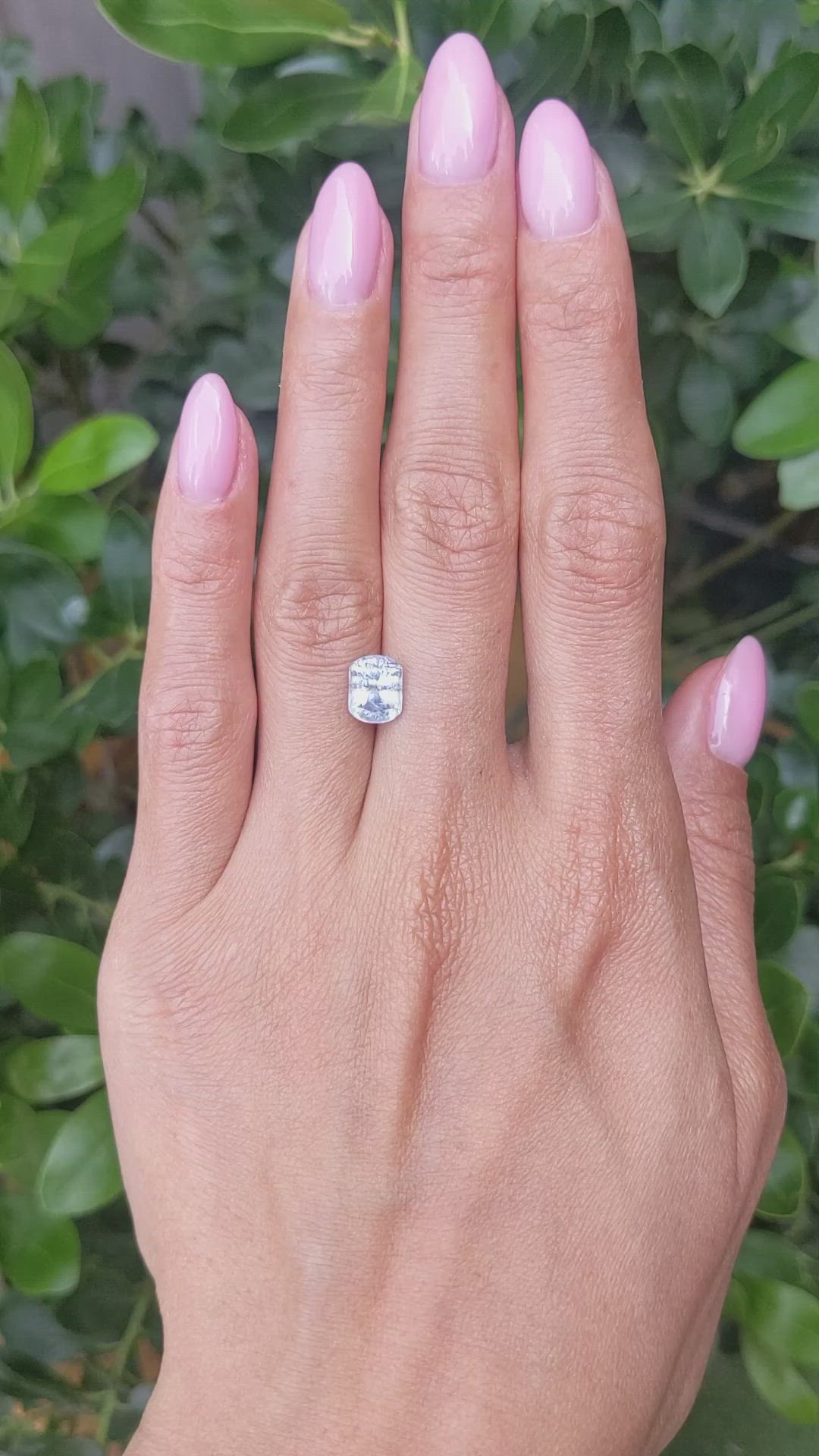2.66 Ct. Grey Sapphire from Montana Size Video
