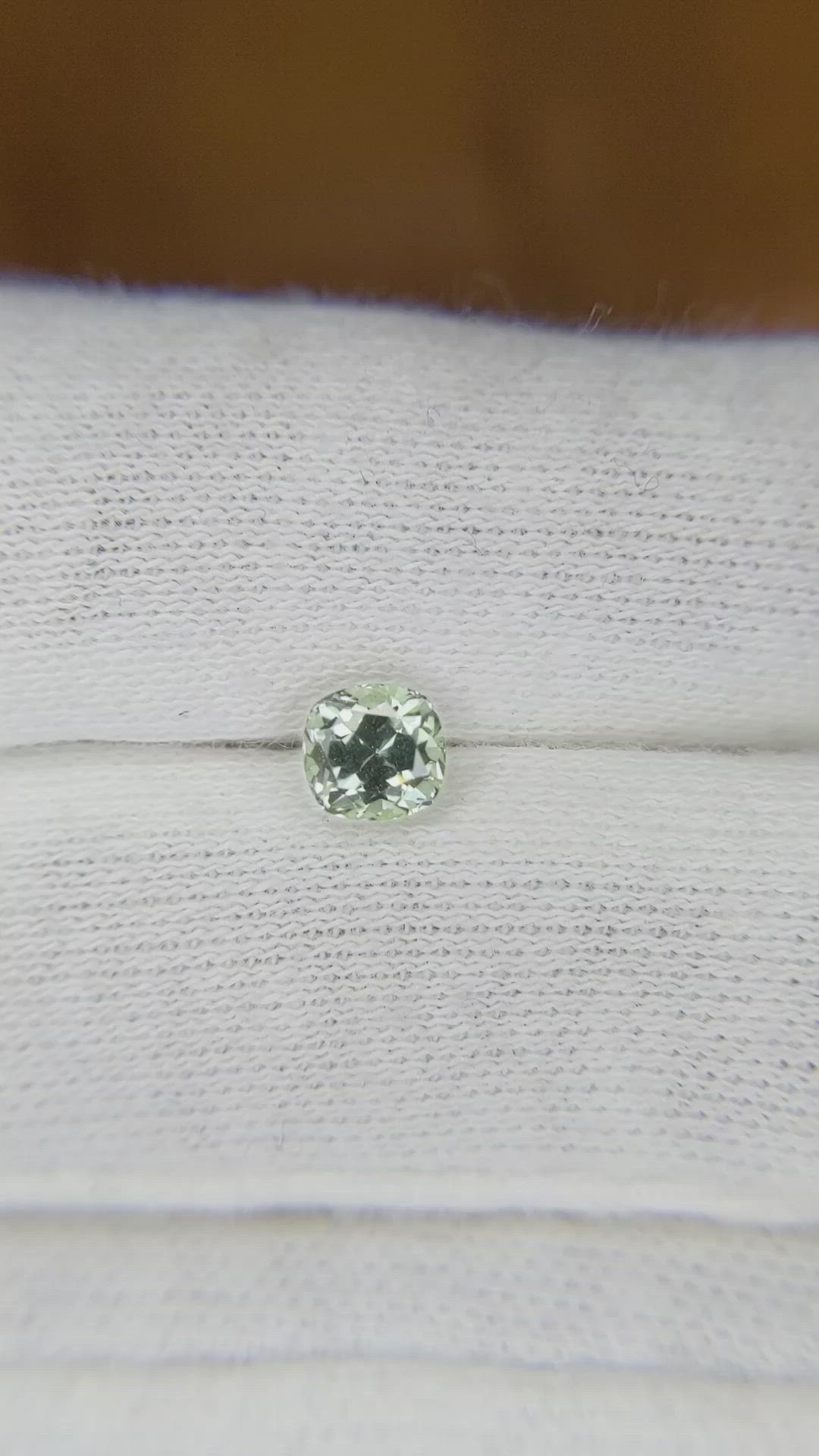 0.75 Ct. Green Sapphire from Montana Size Video