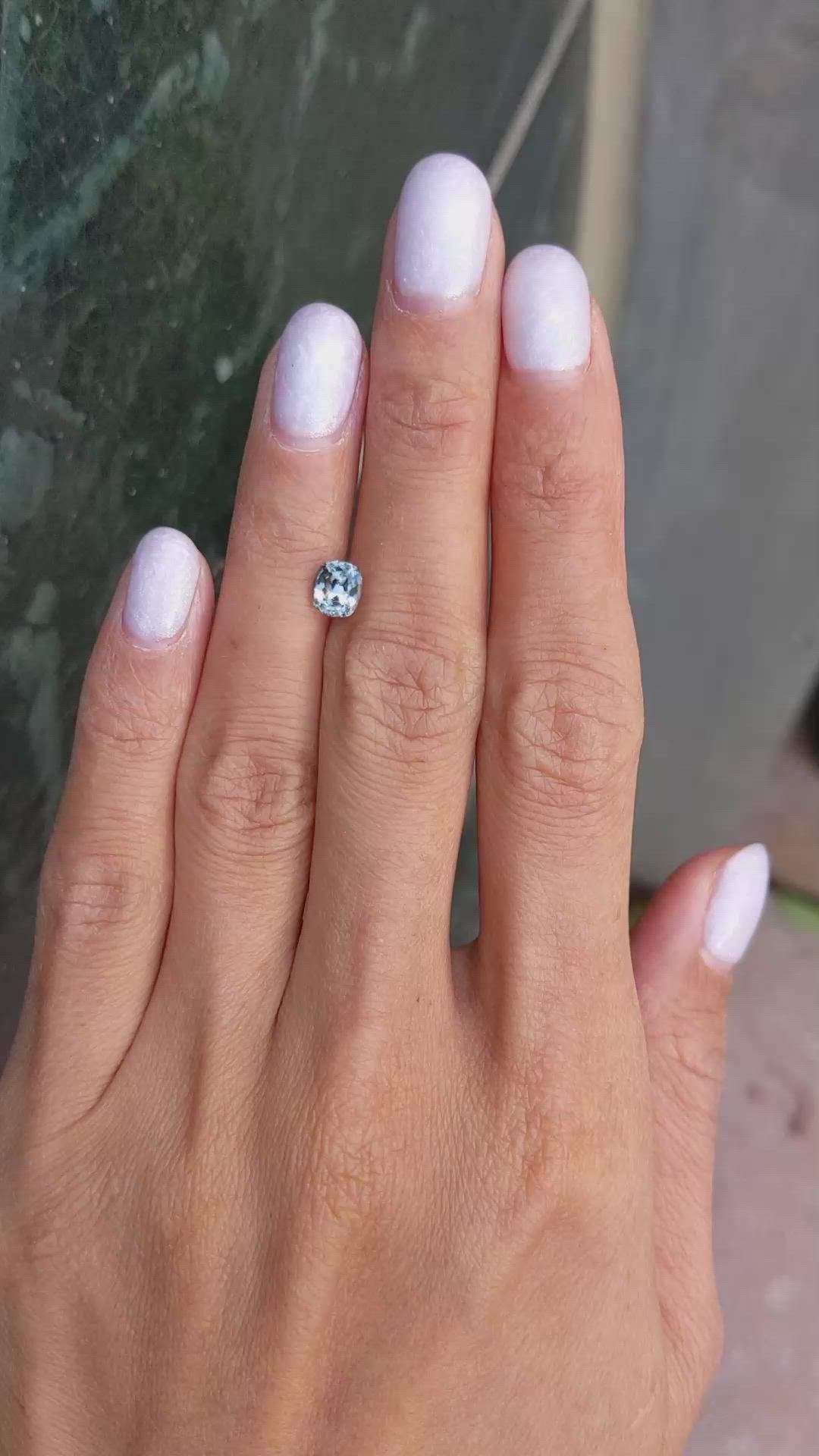 1.12 Ct. Green Sapphire from Montana Size Video