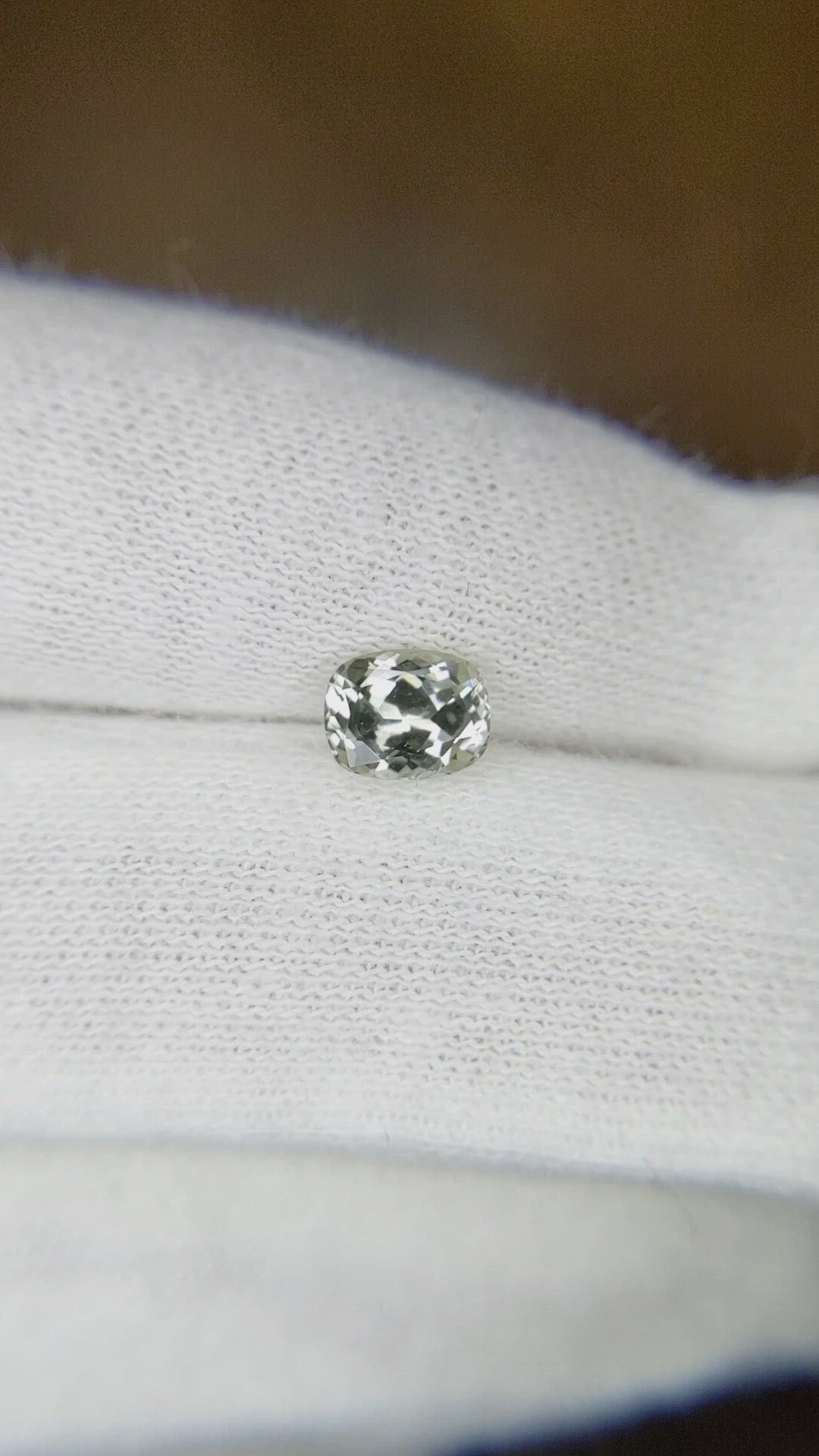 0.84 Ct. Green Sapphire from Montana Size Video