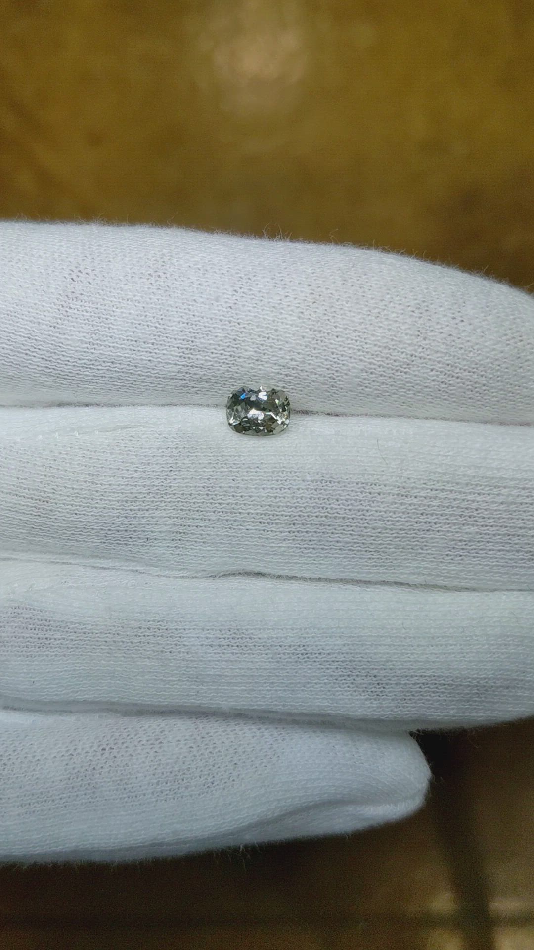 0.84 Ct. Green Sapphire from Montana Size Video