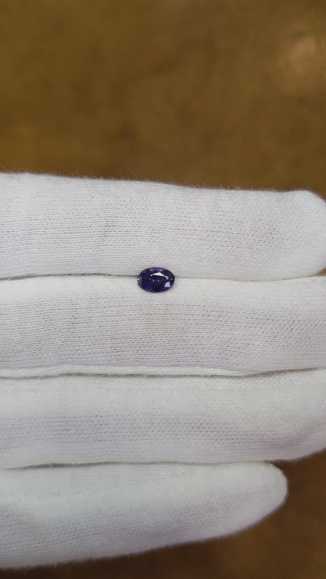 0.54 Ct. Purple Sapphire from Ceylon (Sri Lanka) Size Video
