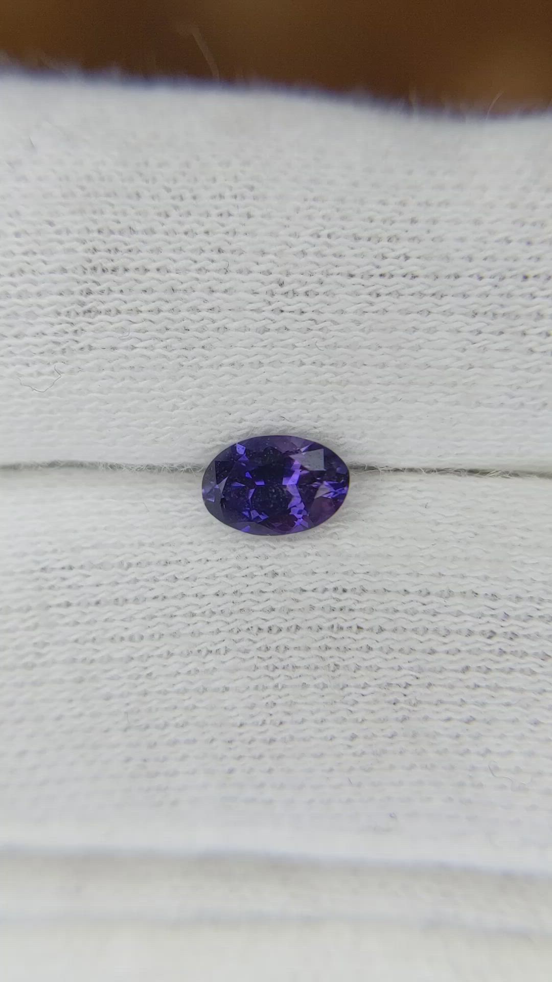 0.54 Ct. Purple Sapphire from Ceylon (Sri Lanka) Size Video