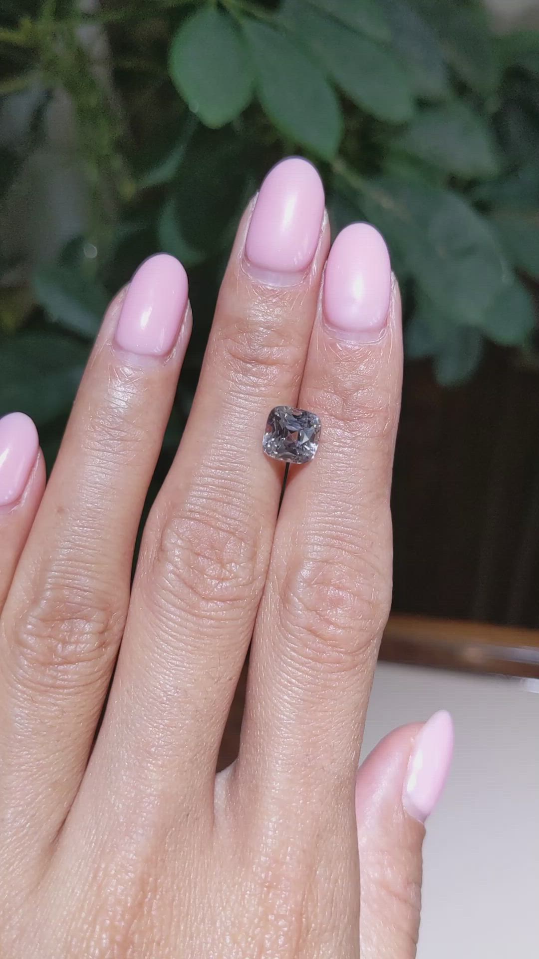 2.75 Ct. White Sapphire from Ceylon (Sri Lanka) Size Video