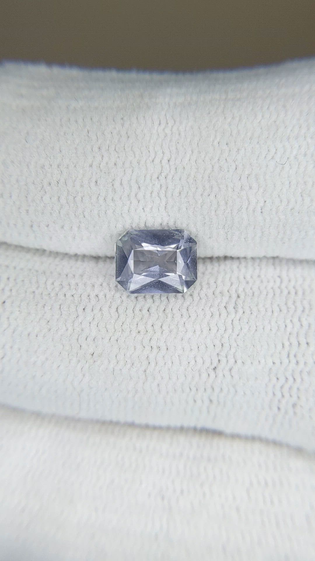 1.62 Ct. Grey Sapphire from Ceylon (Sri Lanka) Size Video