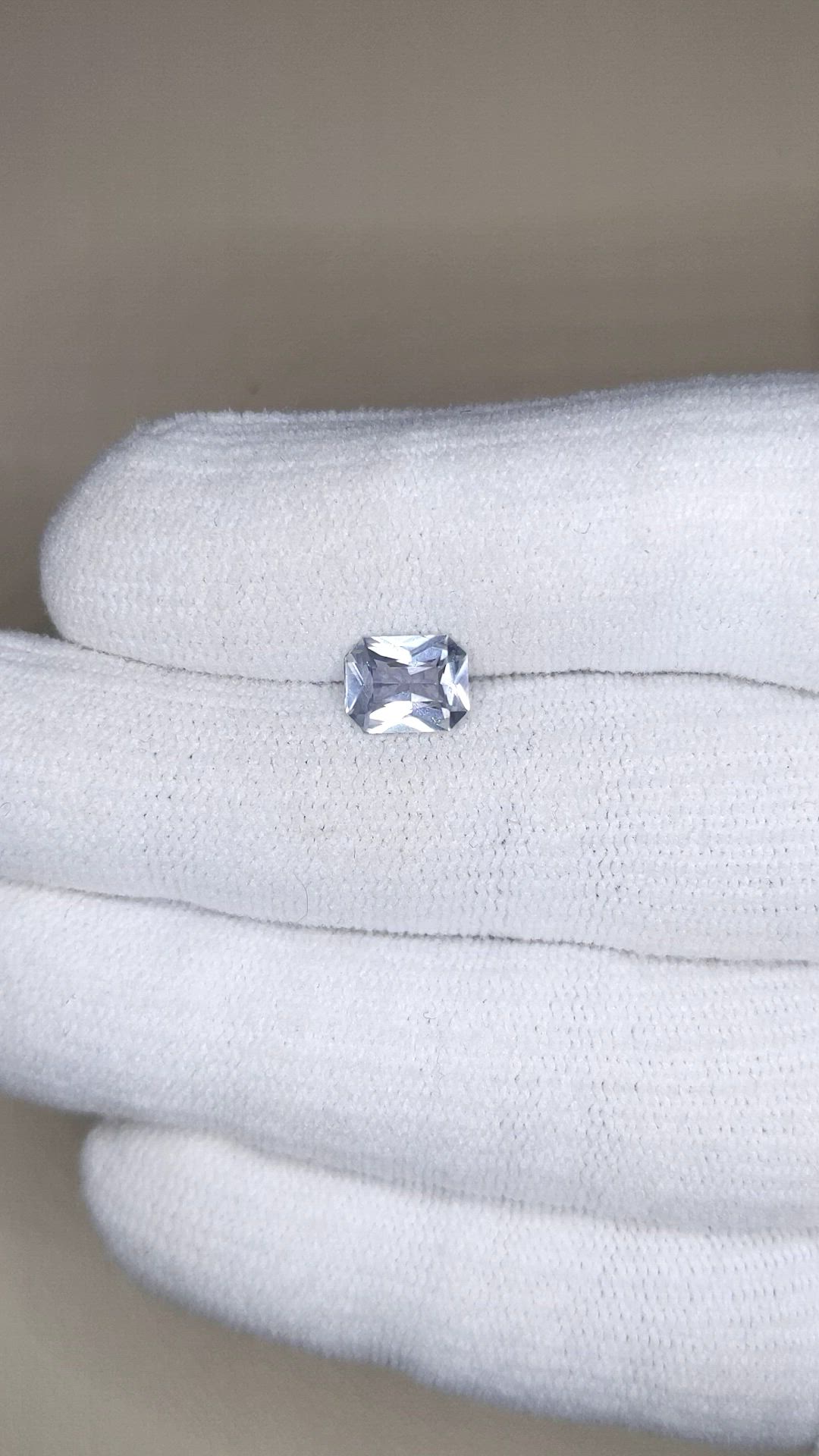 1.62 Ct. Grey Sapphire from Ceylon (Sri Lanka) Size Video