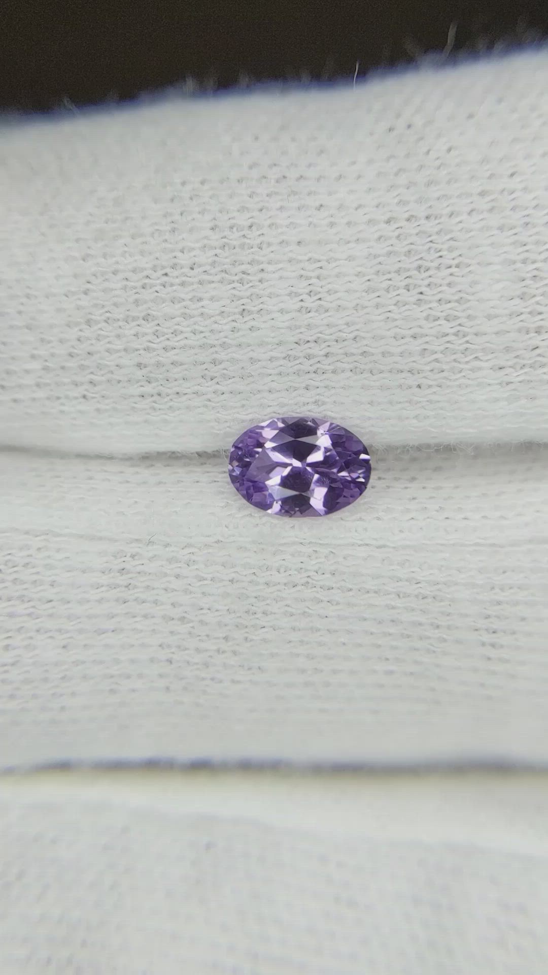 0.62 Ct. Purple Sapphire from Ceylon (Sri Lanka) Size Video