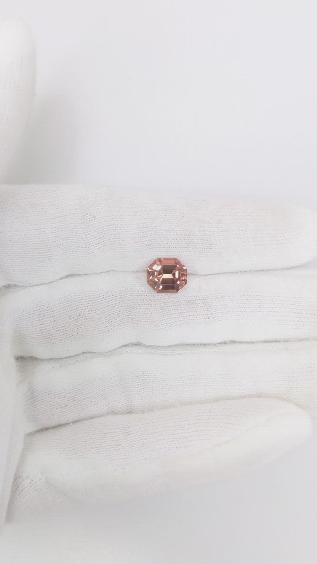 2.35 Ct. Pinkish Brown Sapphire from Madagascar Size Video