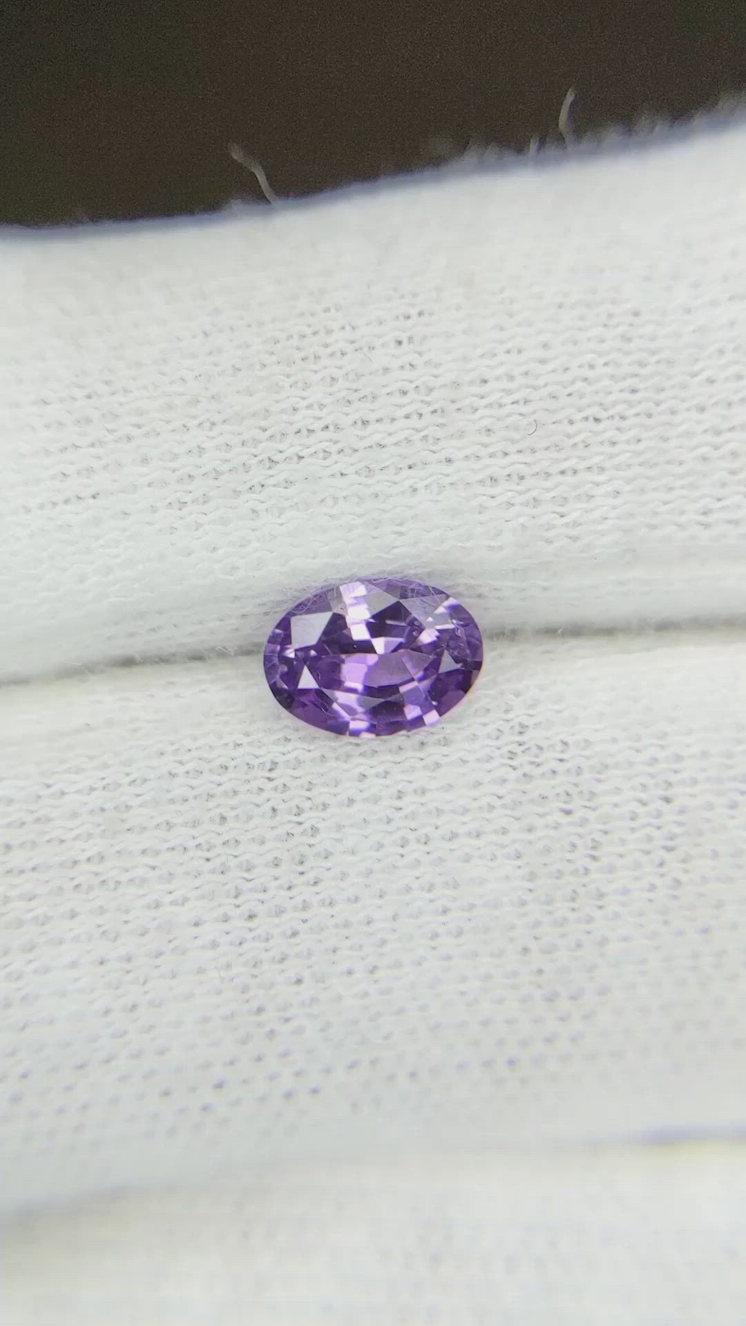 0.85 Ct. Purple Sapphire from Ceylon (Sri Lanka) Size Video