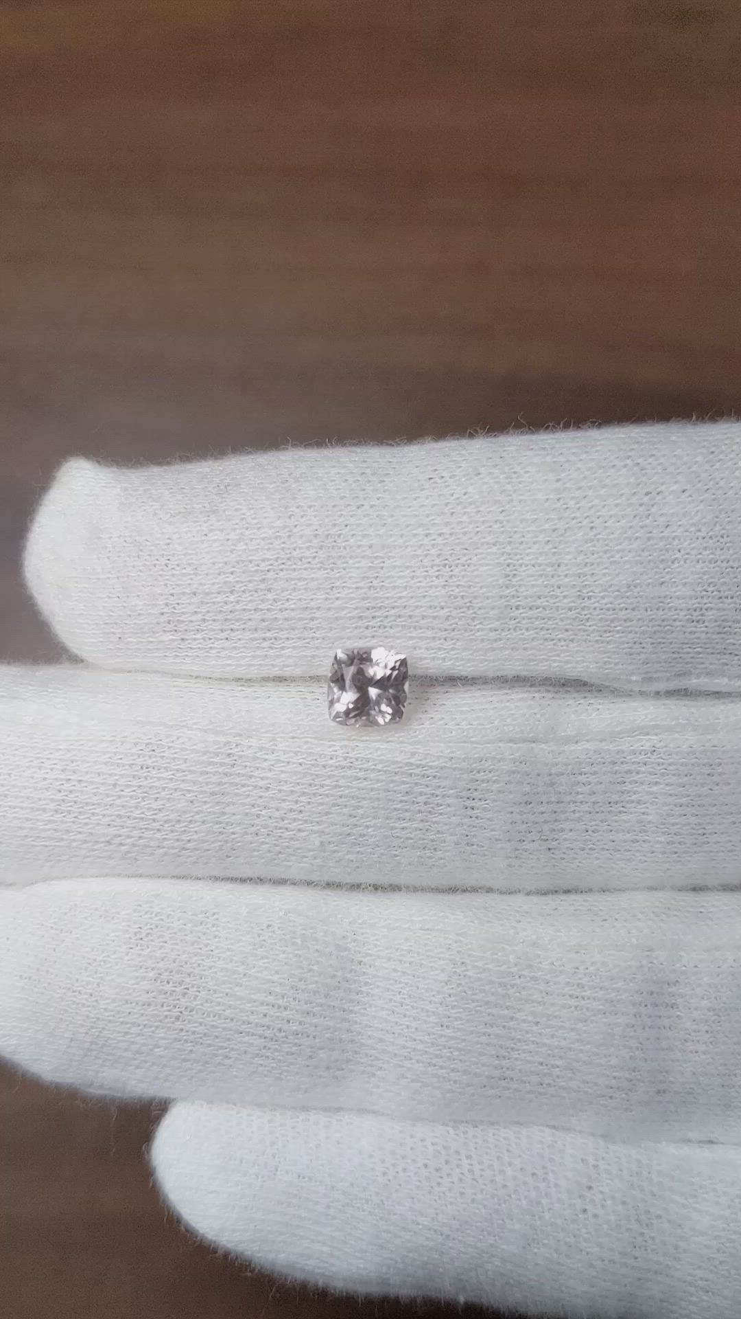 0.99 Ct. Peach Sapphire from Ceylon (Sri Lanka) Size Video