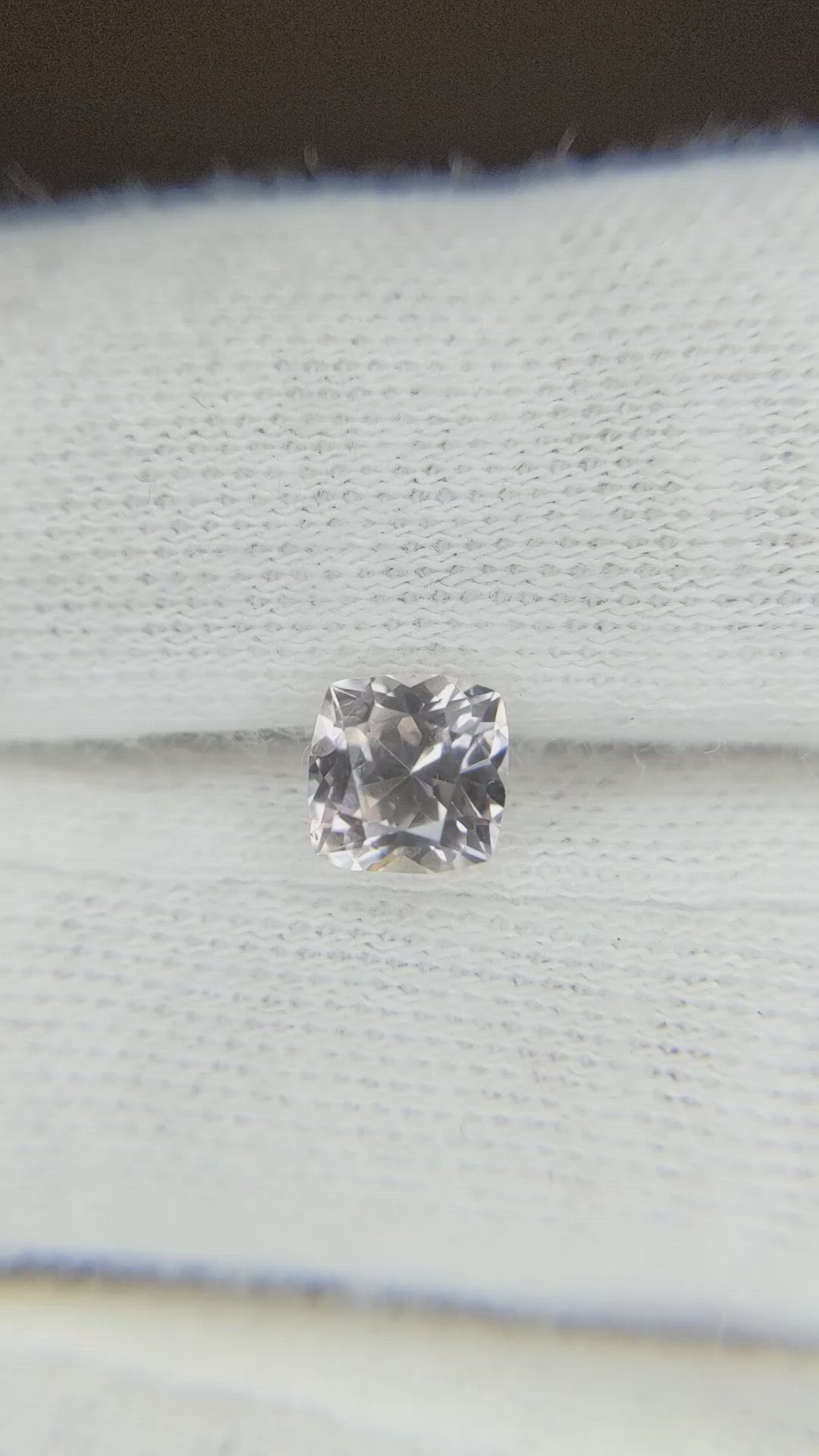 0.99 Ct. Peach Sapphire from Ceylon (Sri Lanka) Size Video