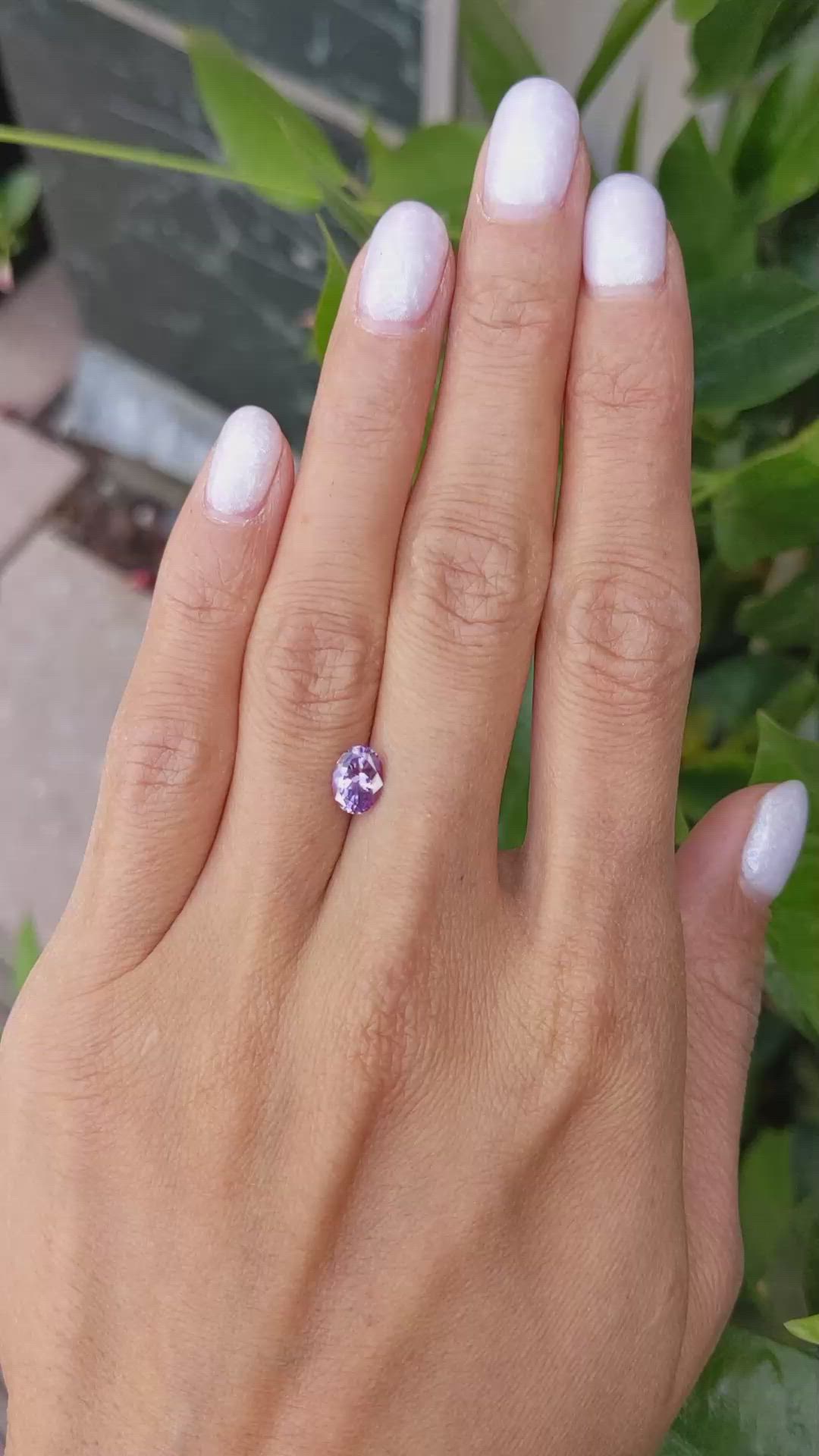 1.05 Ct. Purple Sapphire from Ceylon (Sri Lanka) Size Video