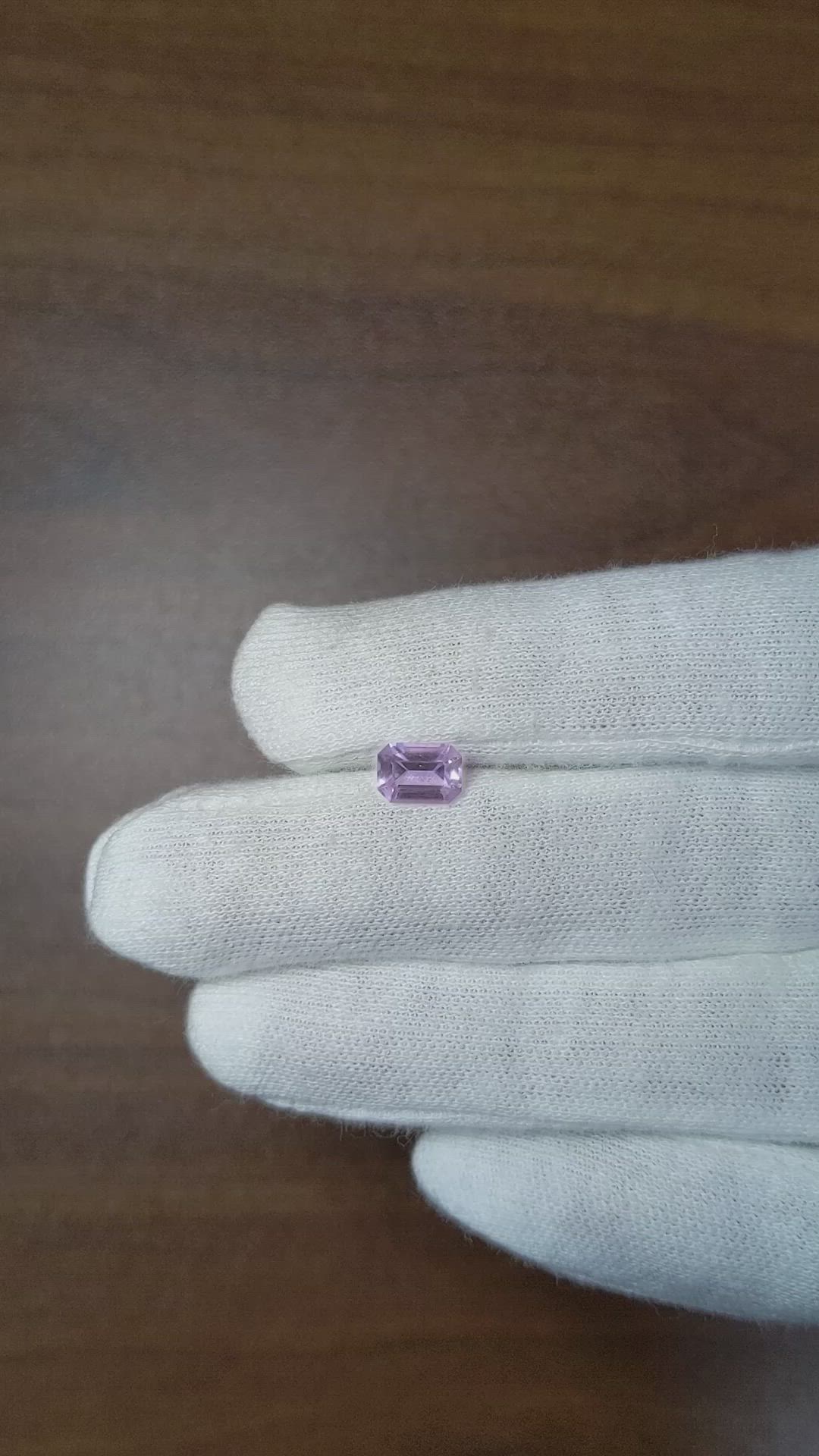 1.14 Ct. Purple Sapphire from Ceylon (Sri Lanka) Size Video