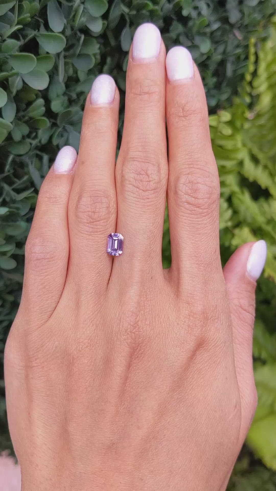 1.14 Ct. Purple Sapphire from Ceylon (Sri Lanka) Size Video