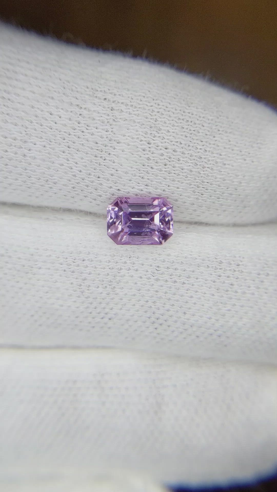 1.31 Ct. Purple Sapphire from Ceylon (Sri Lanka) Size Video