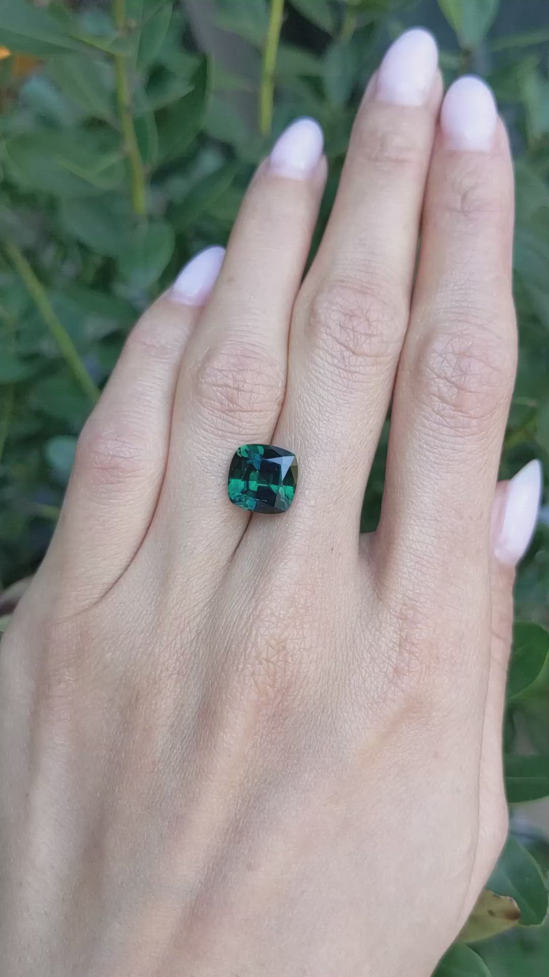 5.93 Ct. Bluish Green Sapphire from Australia Size Video