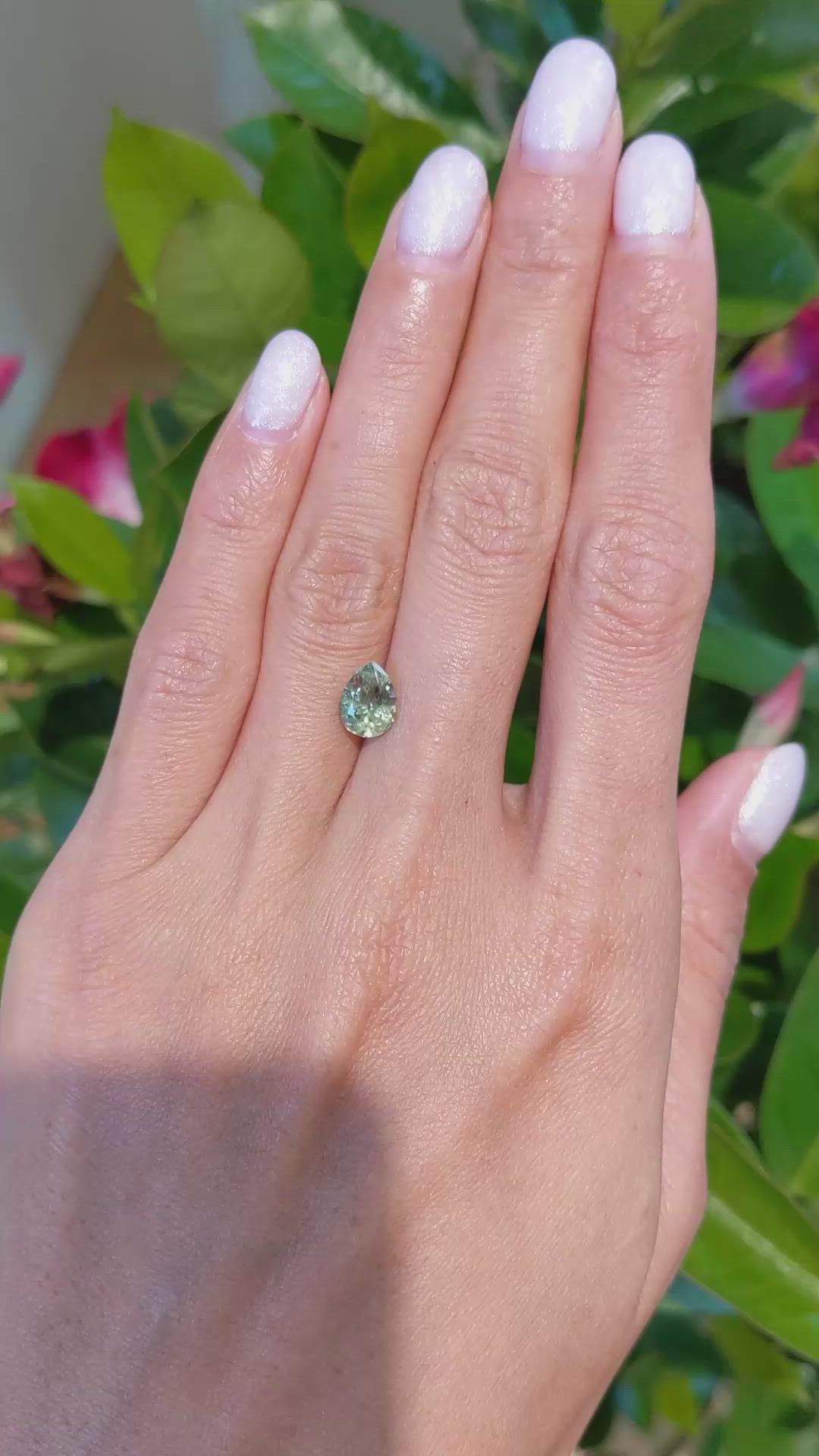 1.75 Ct. Yellowish Green Sapphire from Montana Size Video