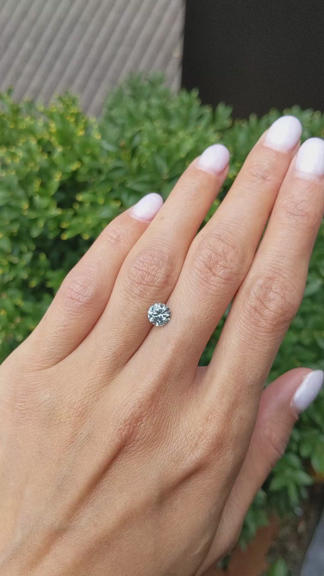 1.19 Ct. Greenish Blue Sapphire from Montana Size Video