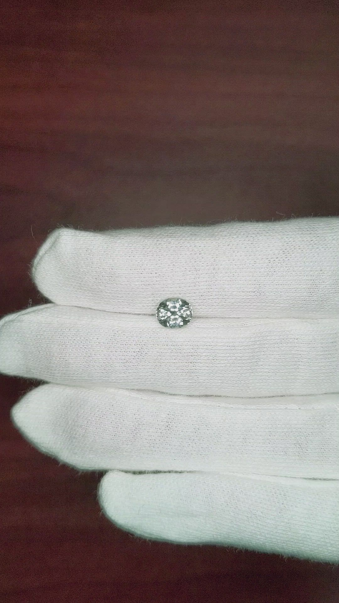 1.02 Ct. Bluish Green Sapphire from Montana Size Video