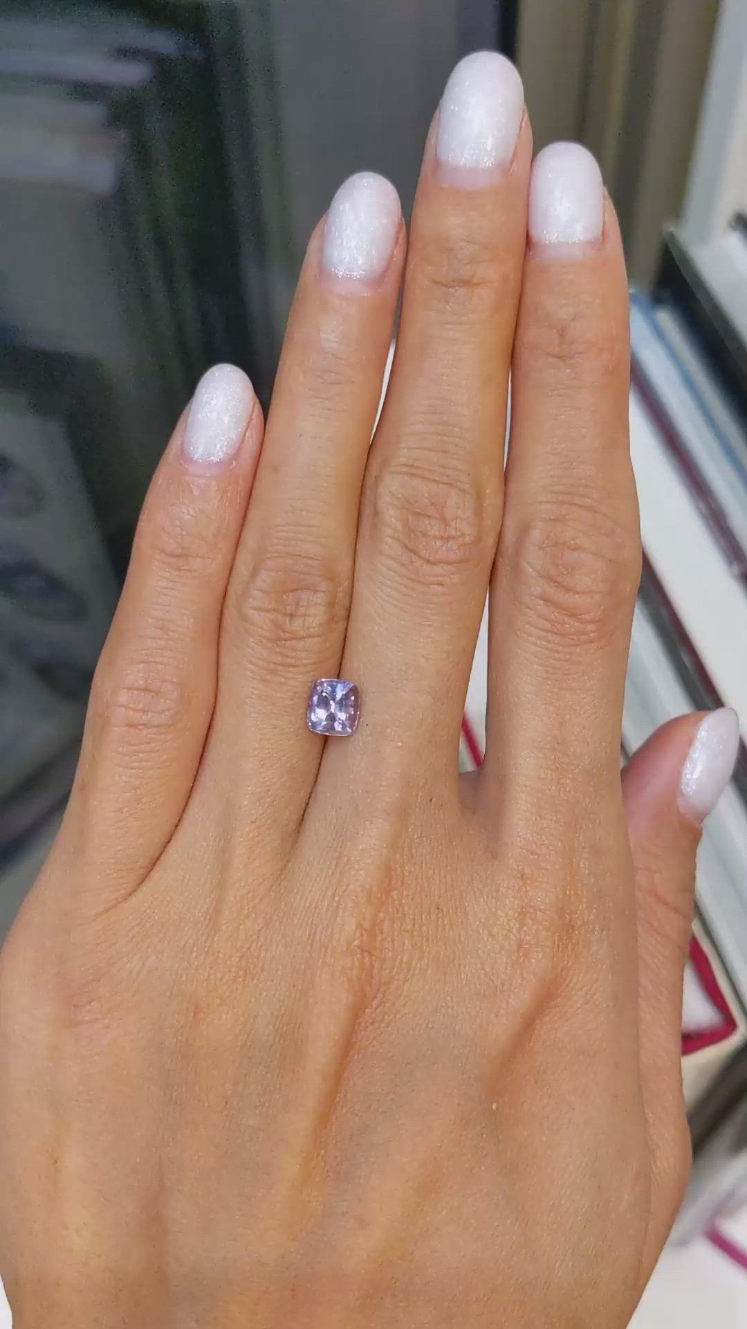 1.34 Ct. Purple Sapphire from Ceylon (Sri Lanka) Size Video