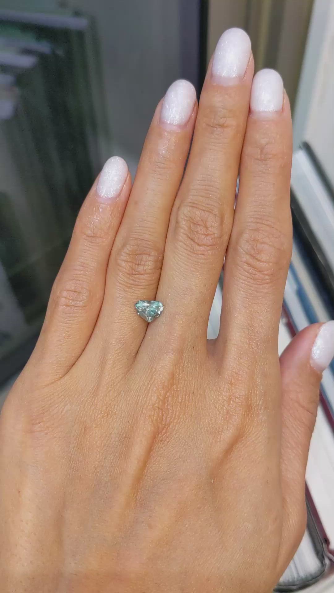 1.20 Ct. Green Sapphire from Montana Size Video