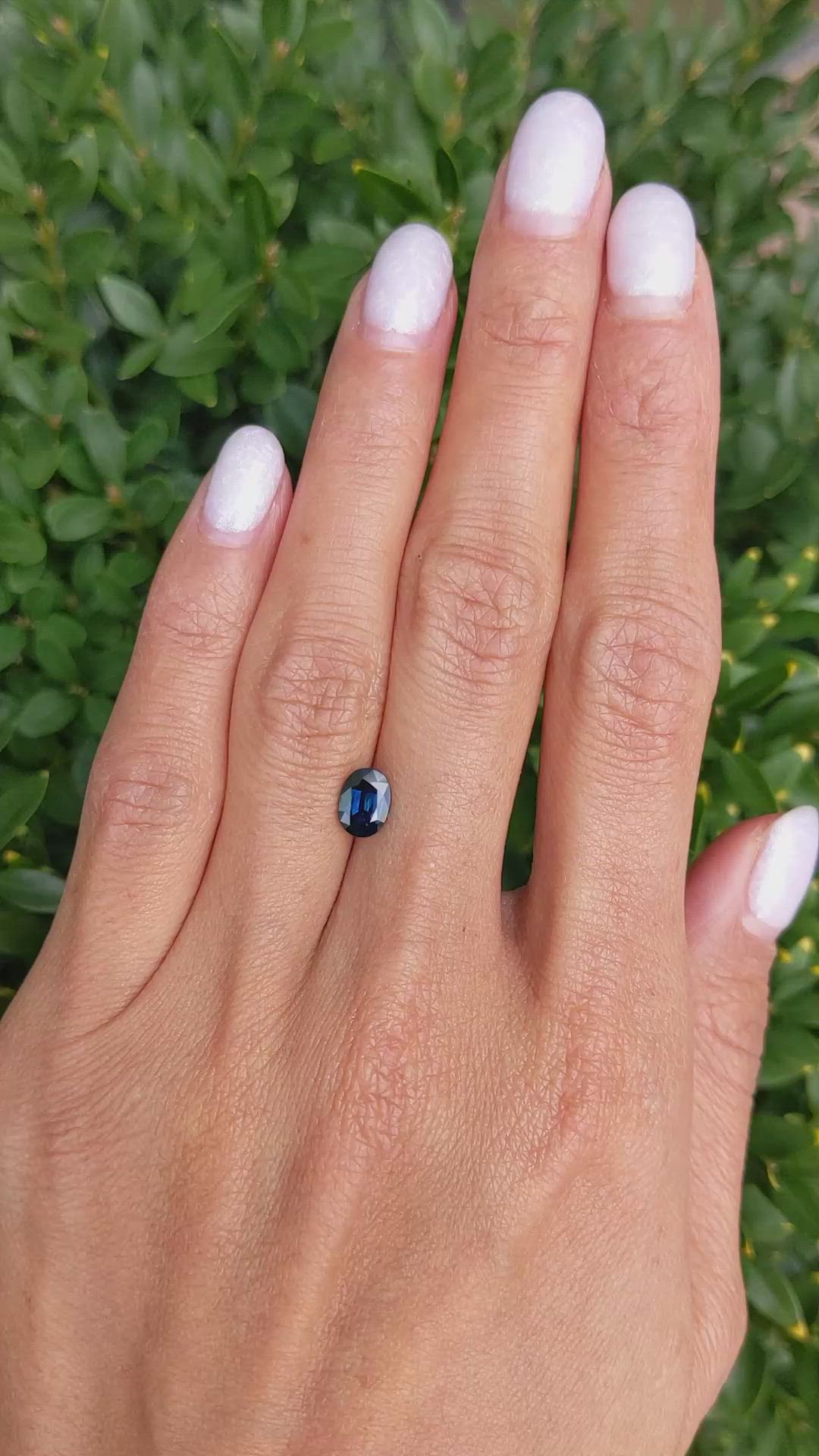 1.07 Ct. Greenish Blue Sapphire from Montana Size Video