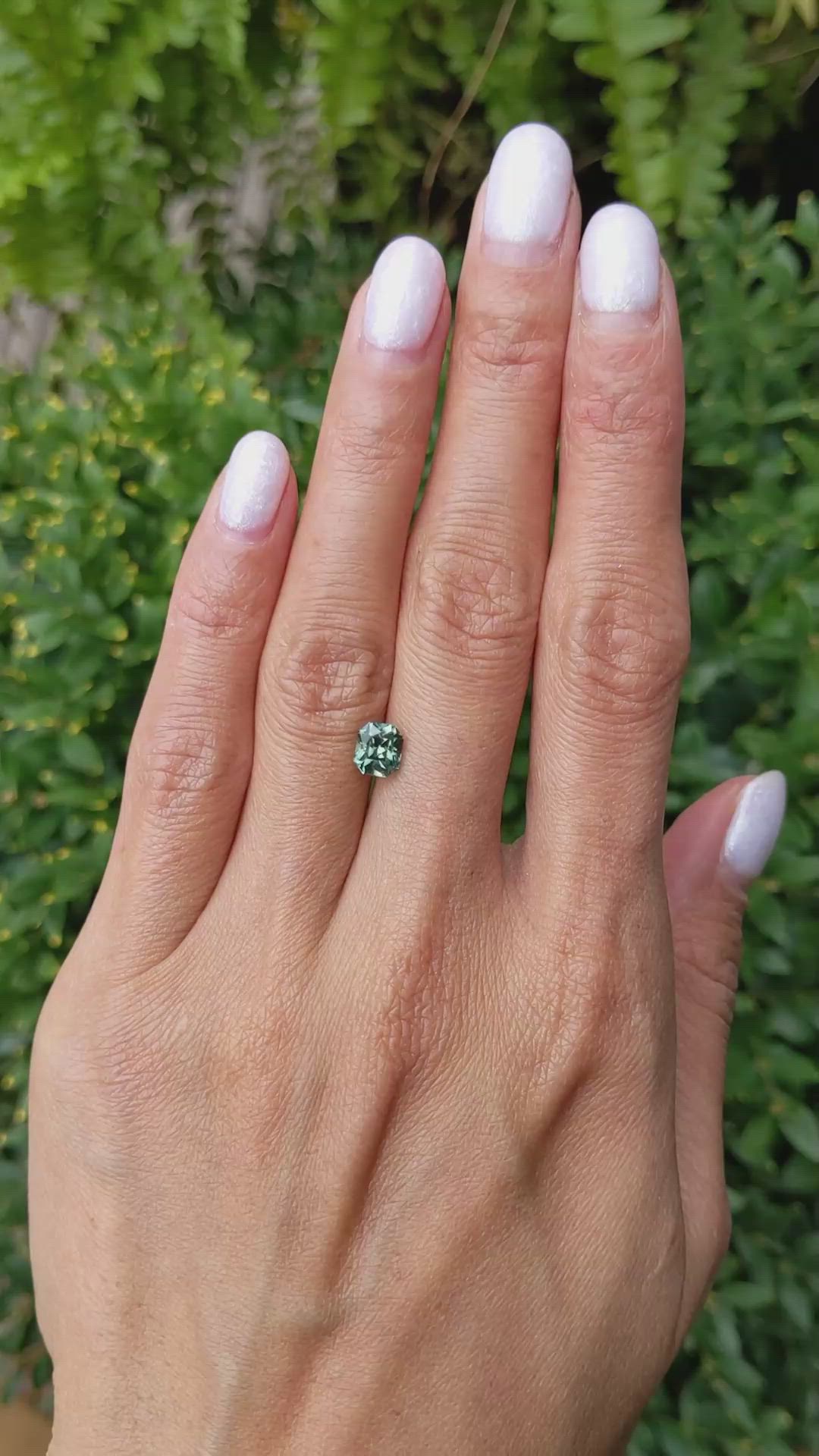 1.40 Ct. Yellowish Green Sapphire from Madagascar Size Video