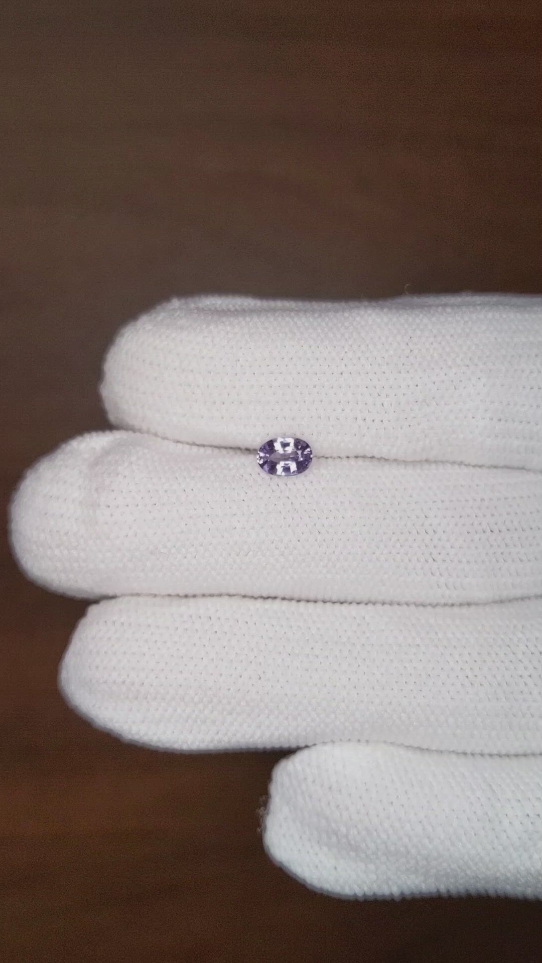 0.43 Ct. Purple Sapphire from Ceylon (Sri Lanka) Size Video