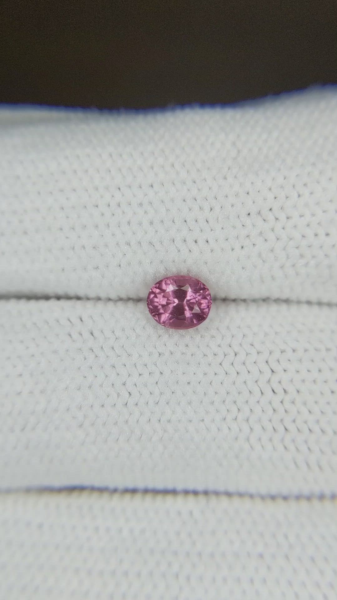 0.58 Ct. Purplish Pink Sapphire from Ceylon (Sri Lanka) Size Video