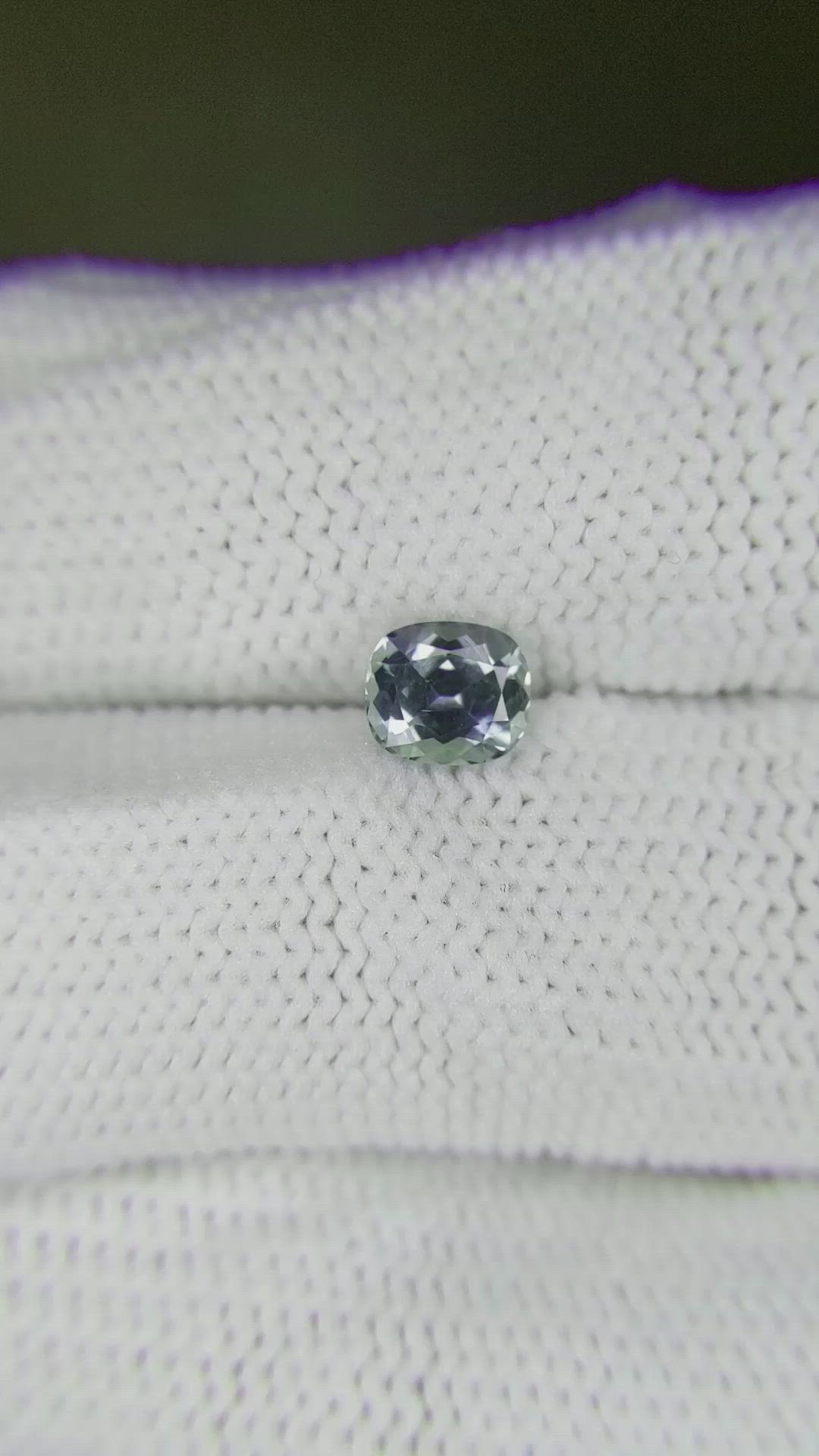 0.87 Ct. Bluish Green Sapphire from Montana Size Video
