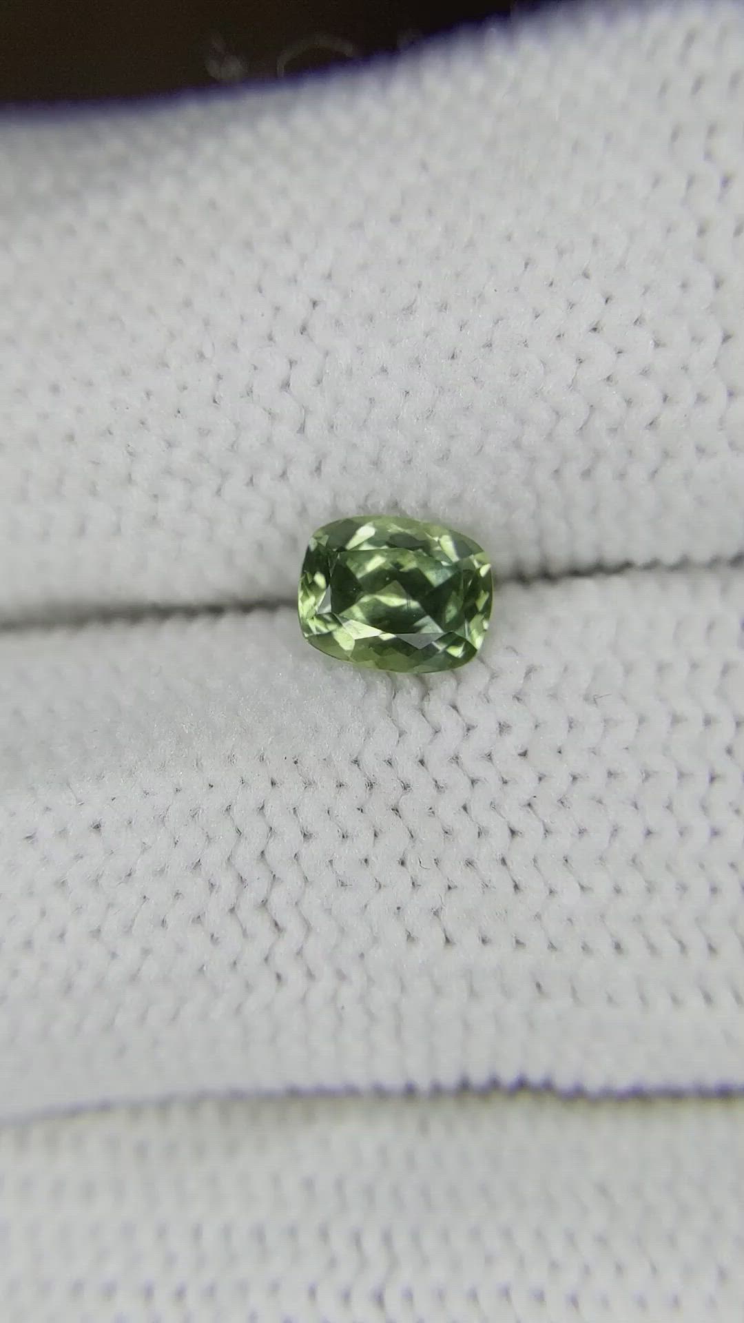 0.77 Ct. Green Sapphire from Montana Size Video
