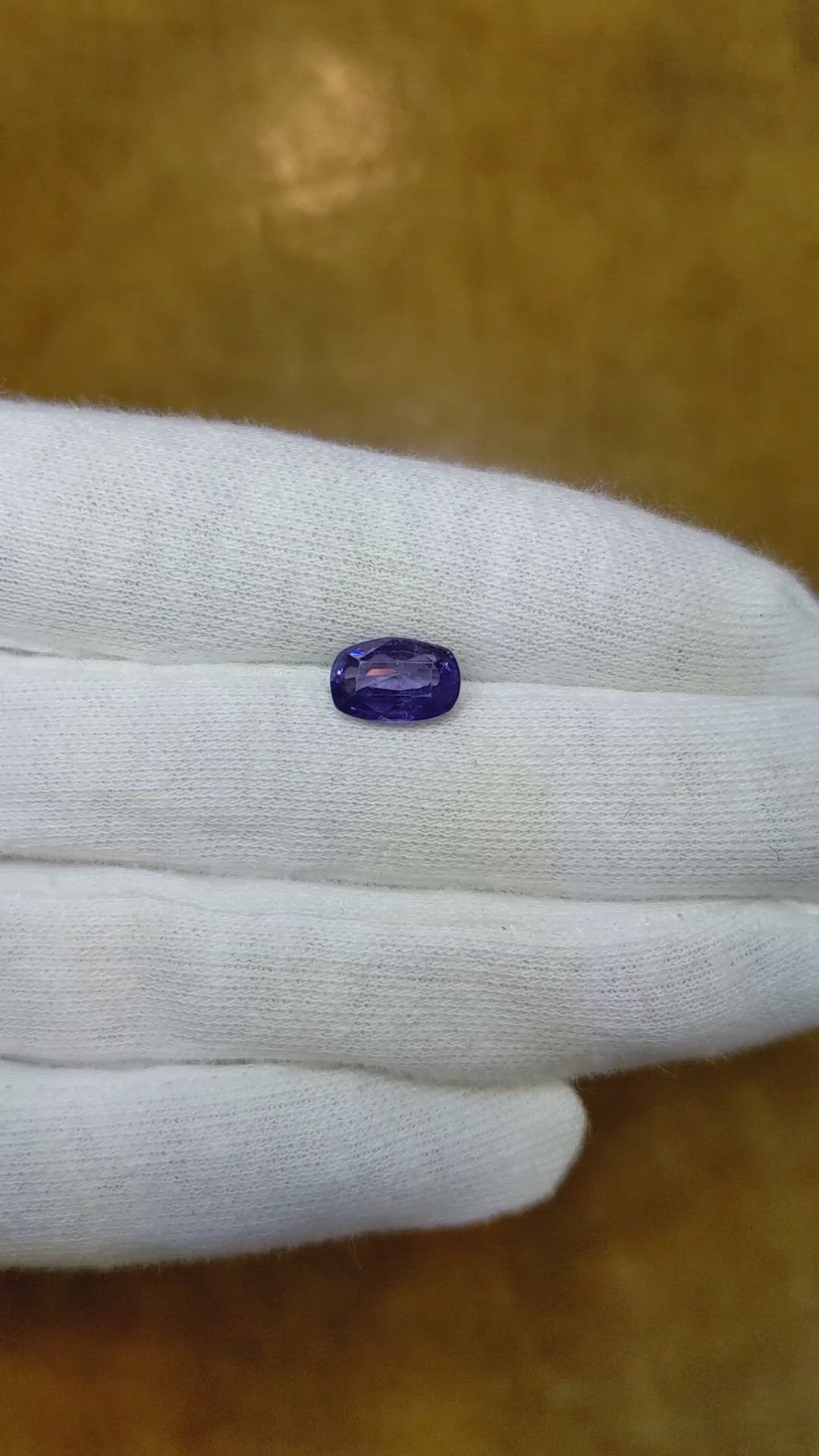 2.41 Ct. Violet Sapphire from Ceylon (Sri Lanka) Size Video